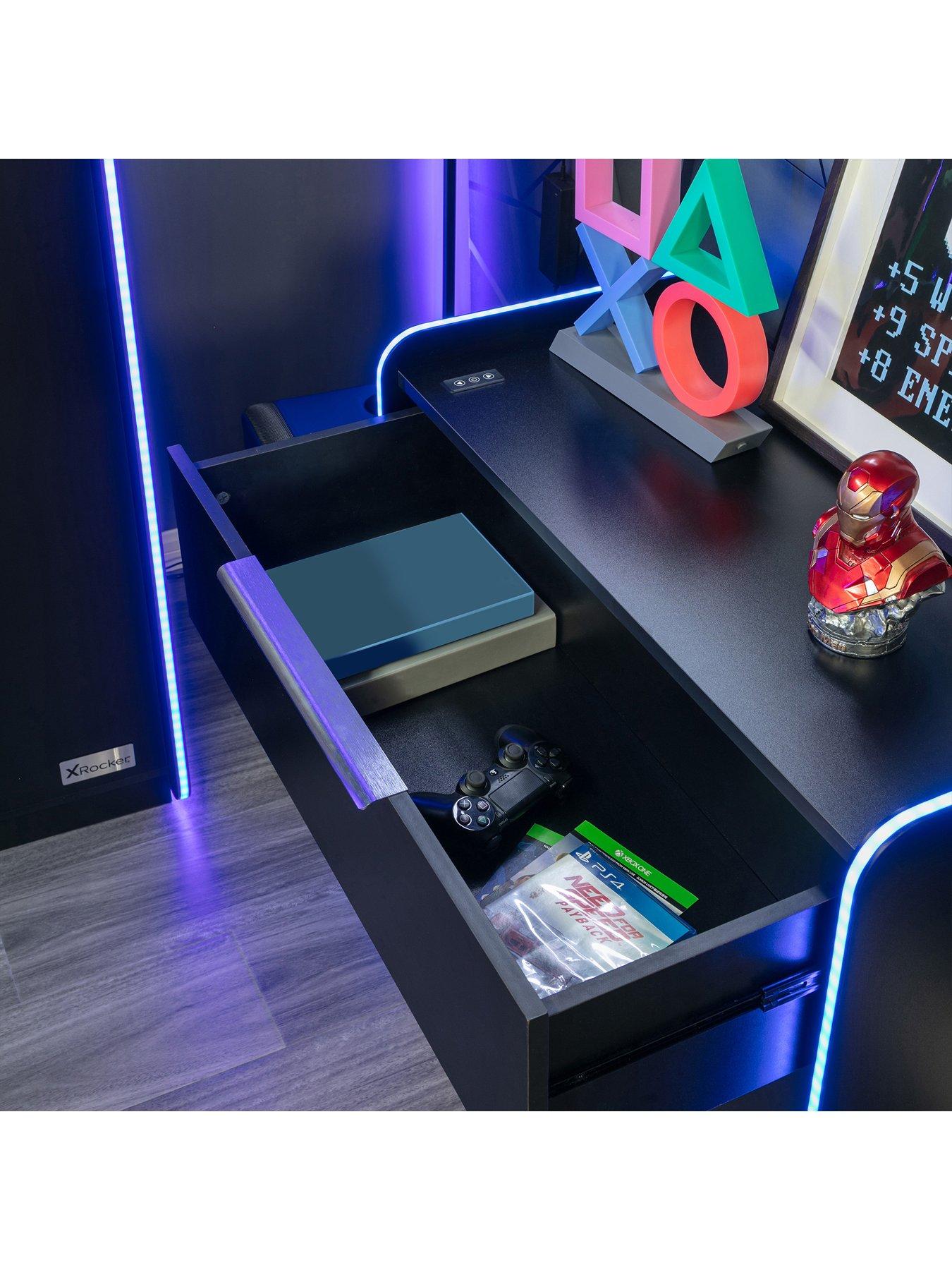 Image 5 of 6 of X Rocker Xrocker Electra 3 Drawer Chest With Neo Motion App Lighting Control