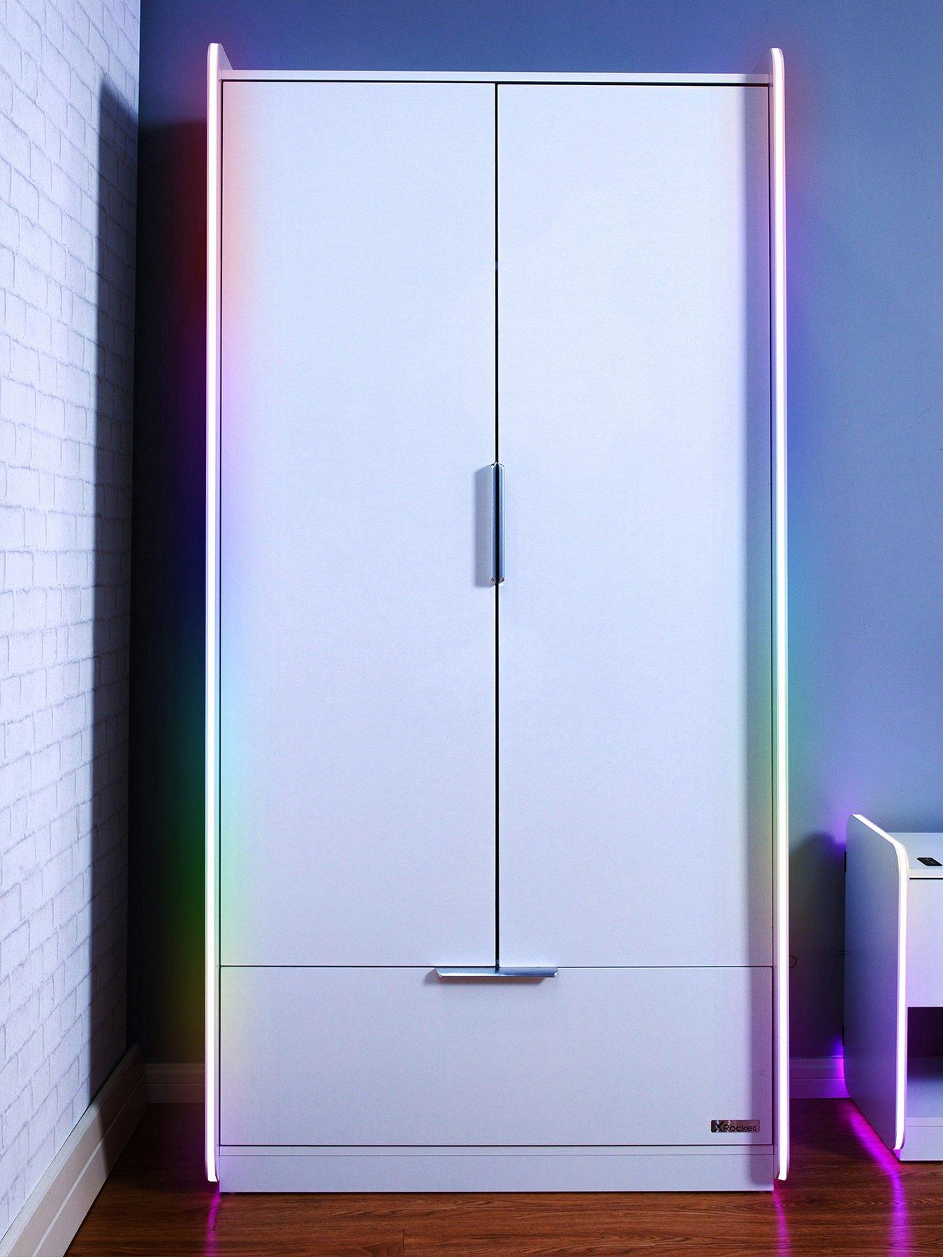 x-rocker-electra-2-doornbsp1-drawer-wardrobe-with-neo-motion-app-lighting-control
