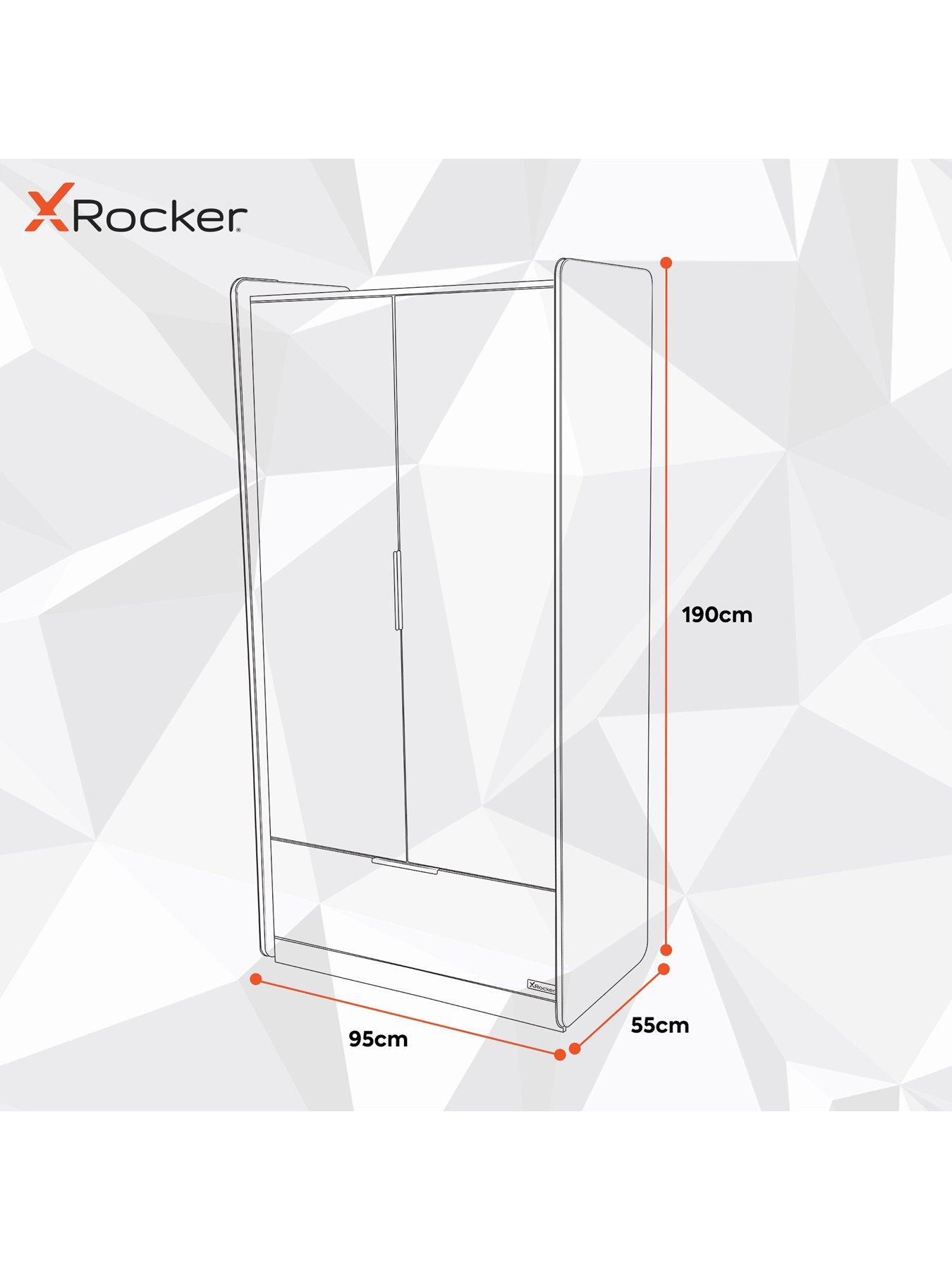 Image 5 of 5 of X Rocker Electra 2 Door,&nbsp;1 Drawer Wardrobe with Neo Motion App Lighting Control