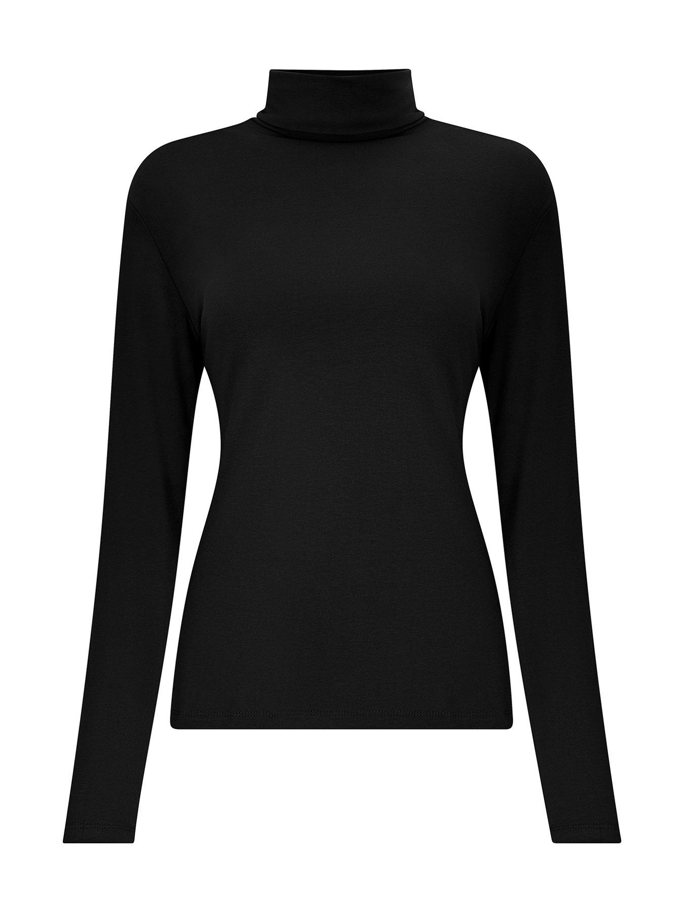 Image 5 of 5 of Joe Browns Joe Browns Roll Neck Top Jersey - Black