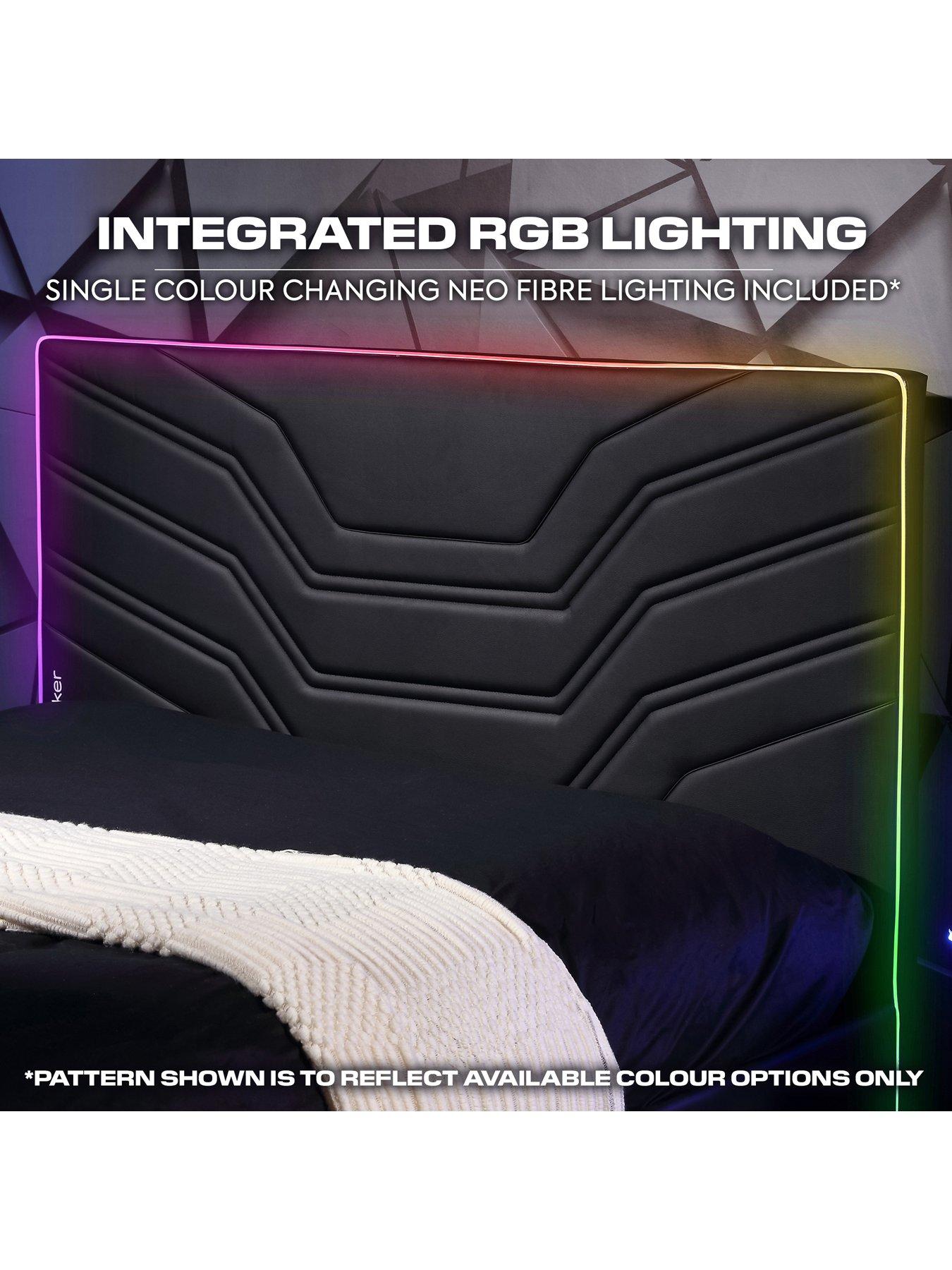 x-rocker-oracle-neo-fibre-esport-upholstered-doublenbsptv-bed-frame-with-led-lights-fits-up-to-55-inch-tvback