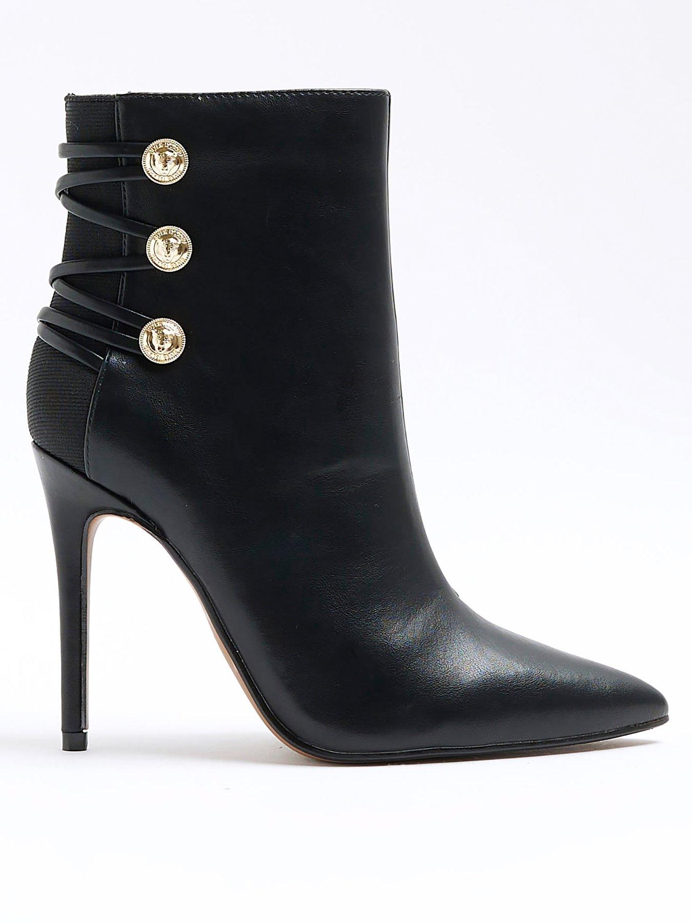 Heath studded cheap heel bootie