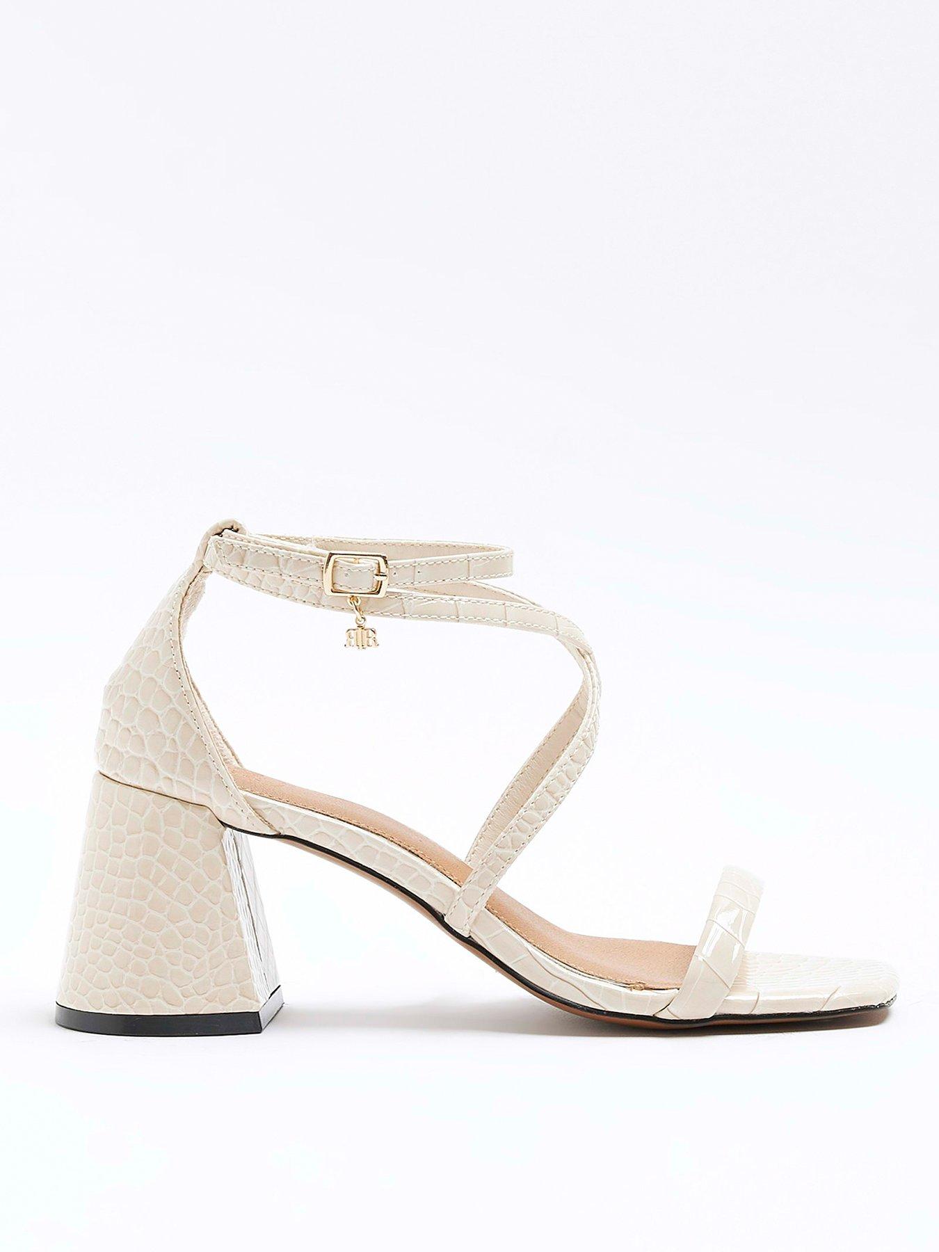 River fashion island block heel shoes