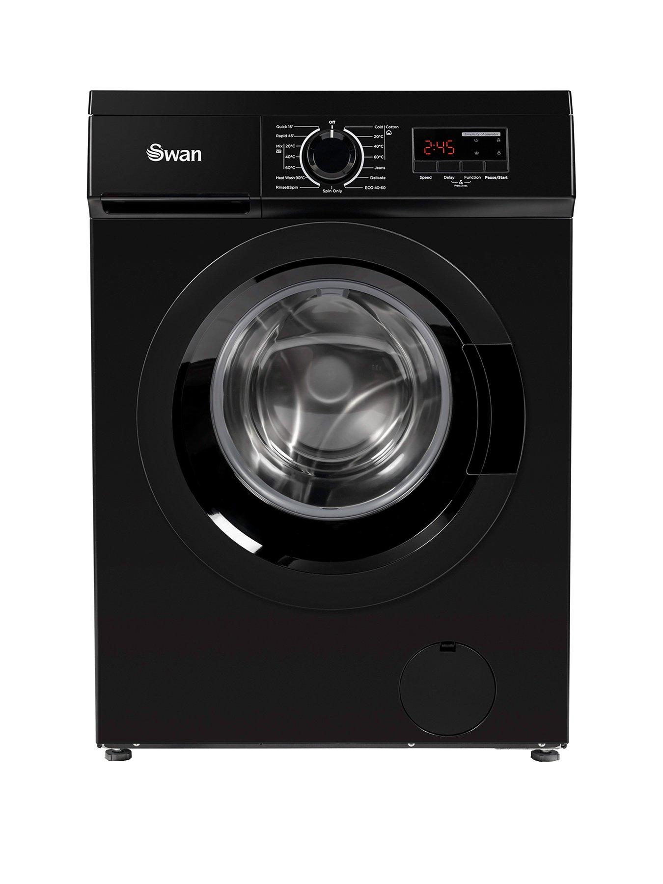 undefined Swan SW75110B 7kg 1200 Spin Freestanding Washing Machine - Black
