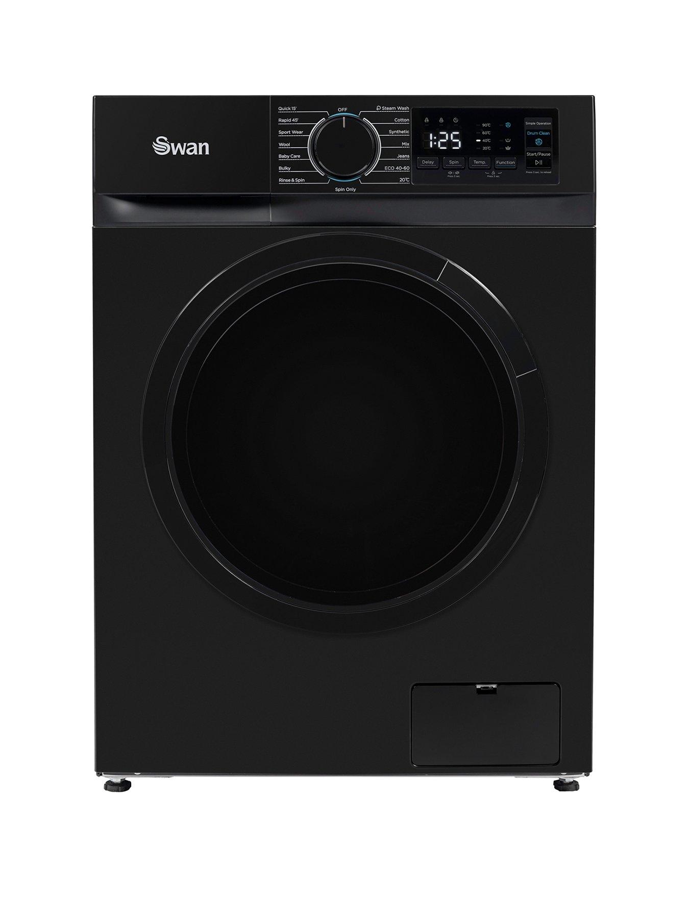 undefined Swan SW75120B 8kg 1400 Spin Freestanding Washing Machine - Black