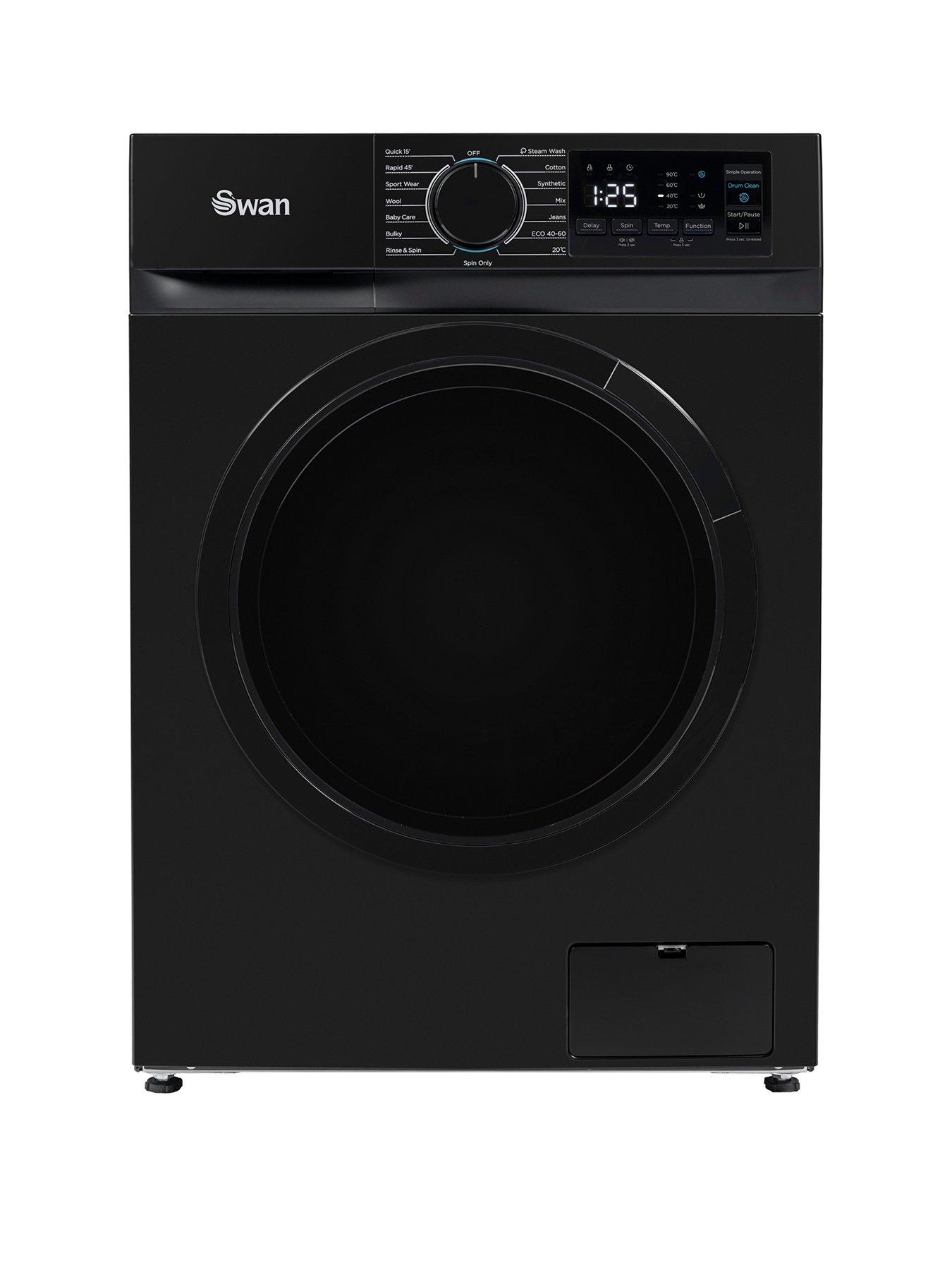undefined Swan SW75130B 9kg 1400 Spin Freestanding Washing Machine - Black