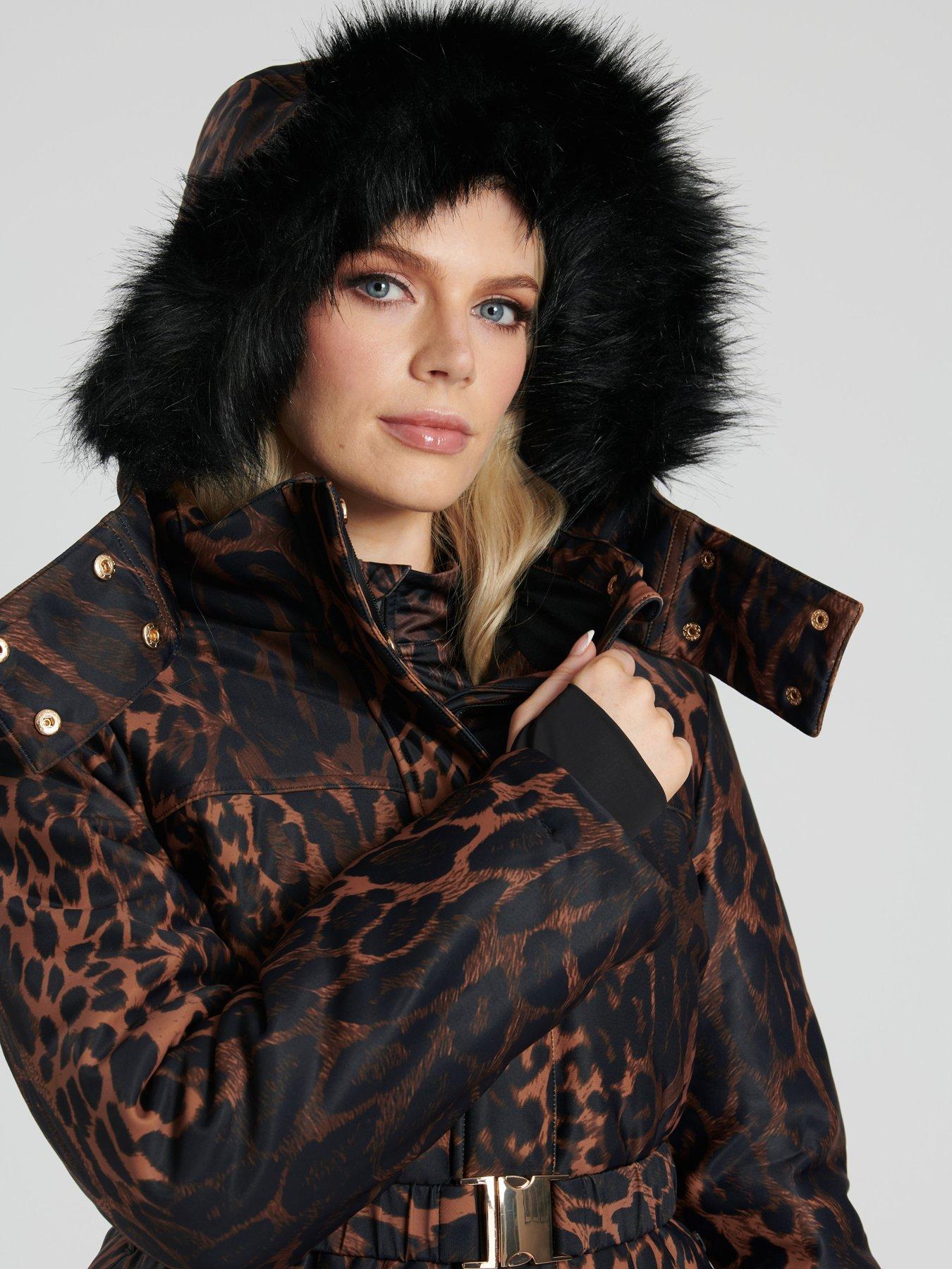 Leopard ski jacket hotsell