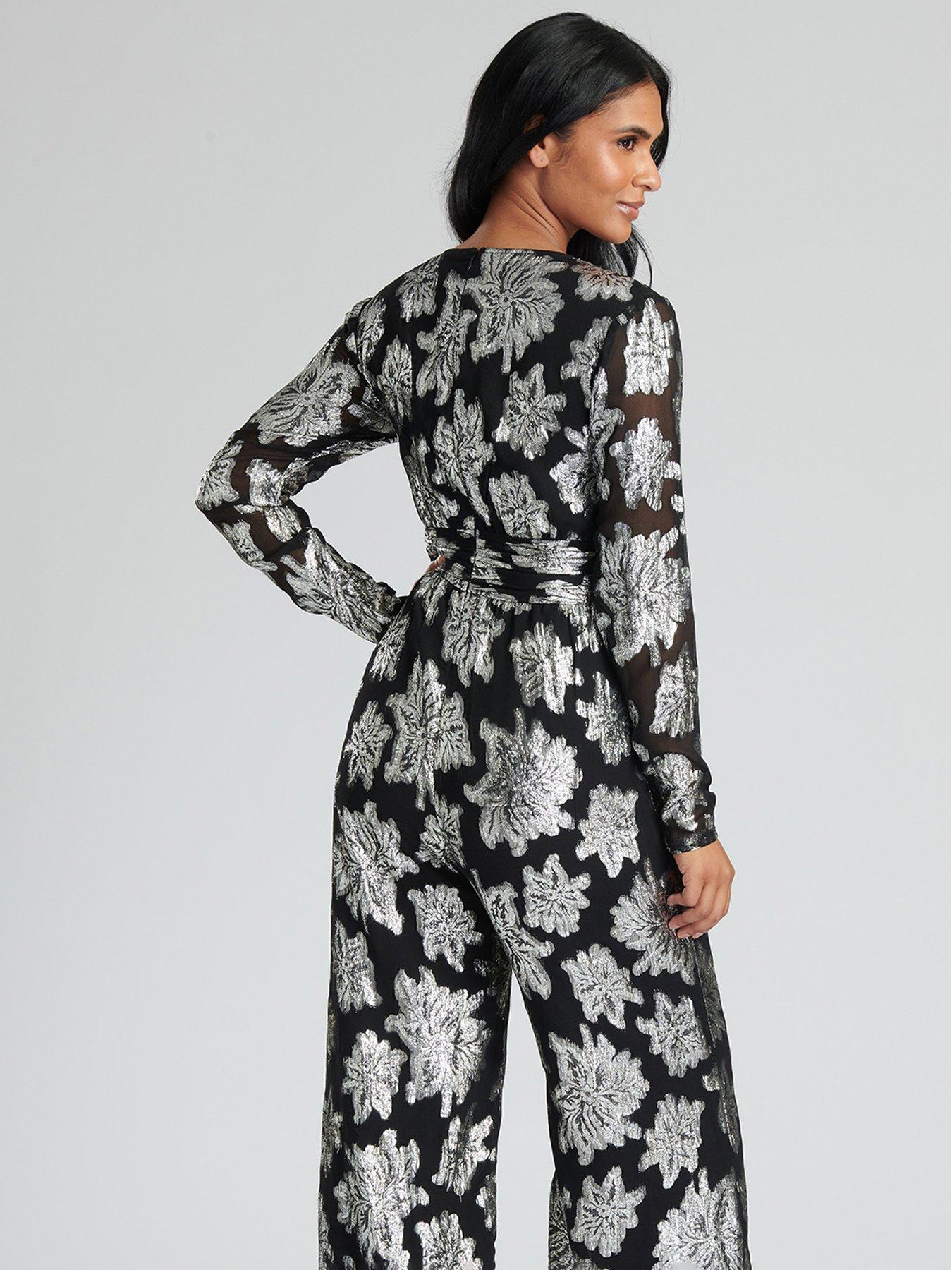 finding-friday-finding-friday-silver-metallic-flower-long-sleeve-jumpsuitstillFront