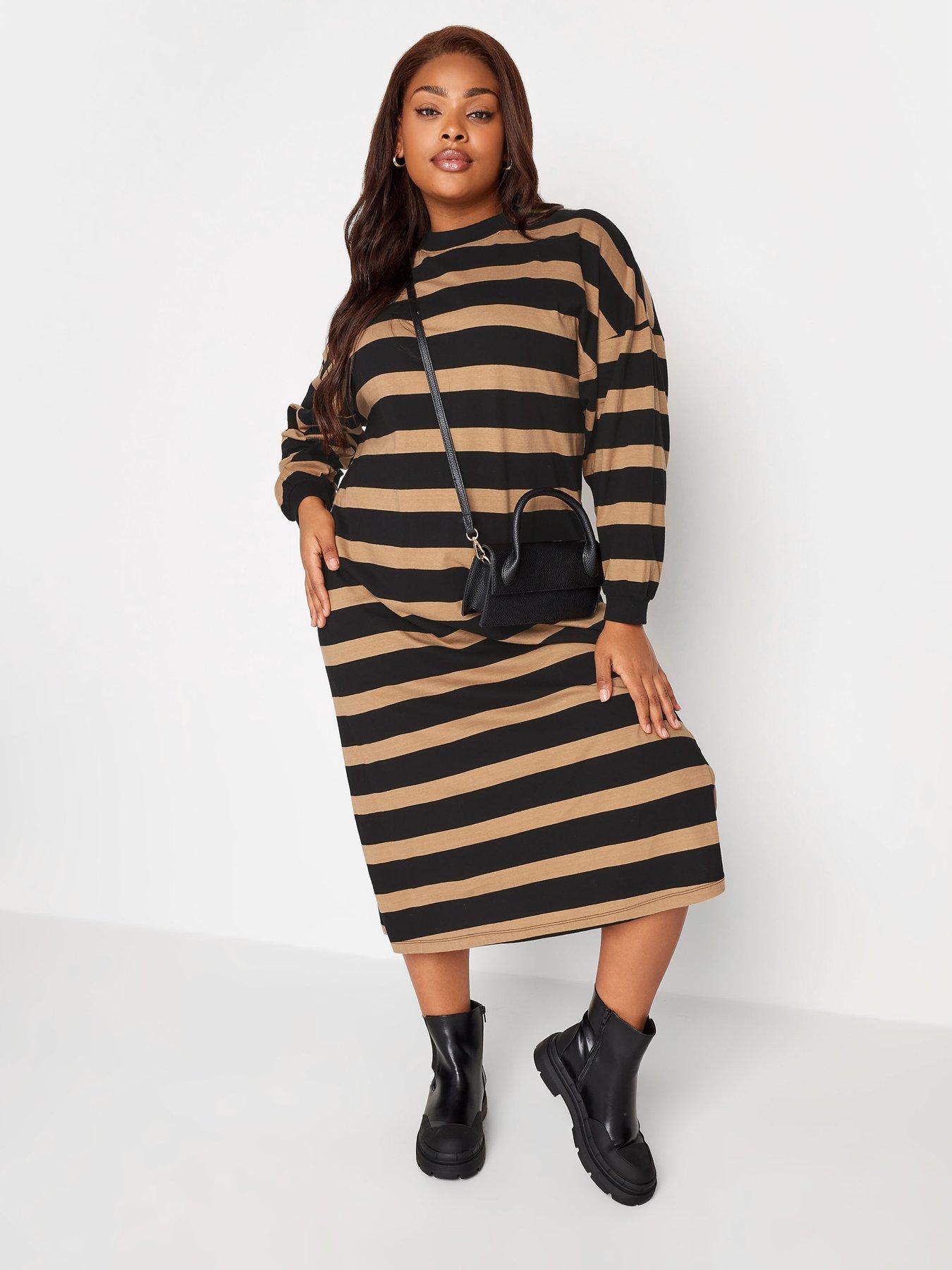 yours-yours-oversized-long-sleeve-t-shirt-jumbo-stripe-dress-with-cuff--nbsp-naturalblackback