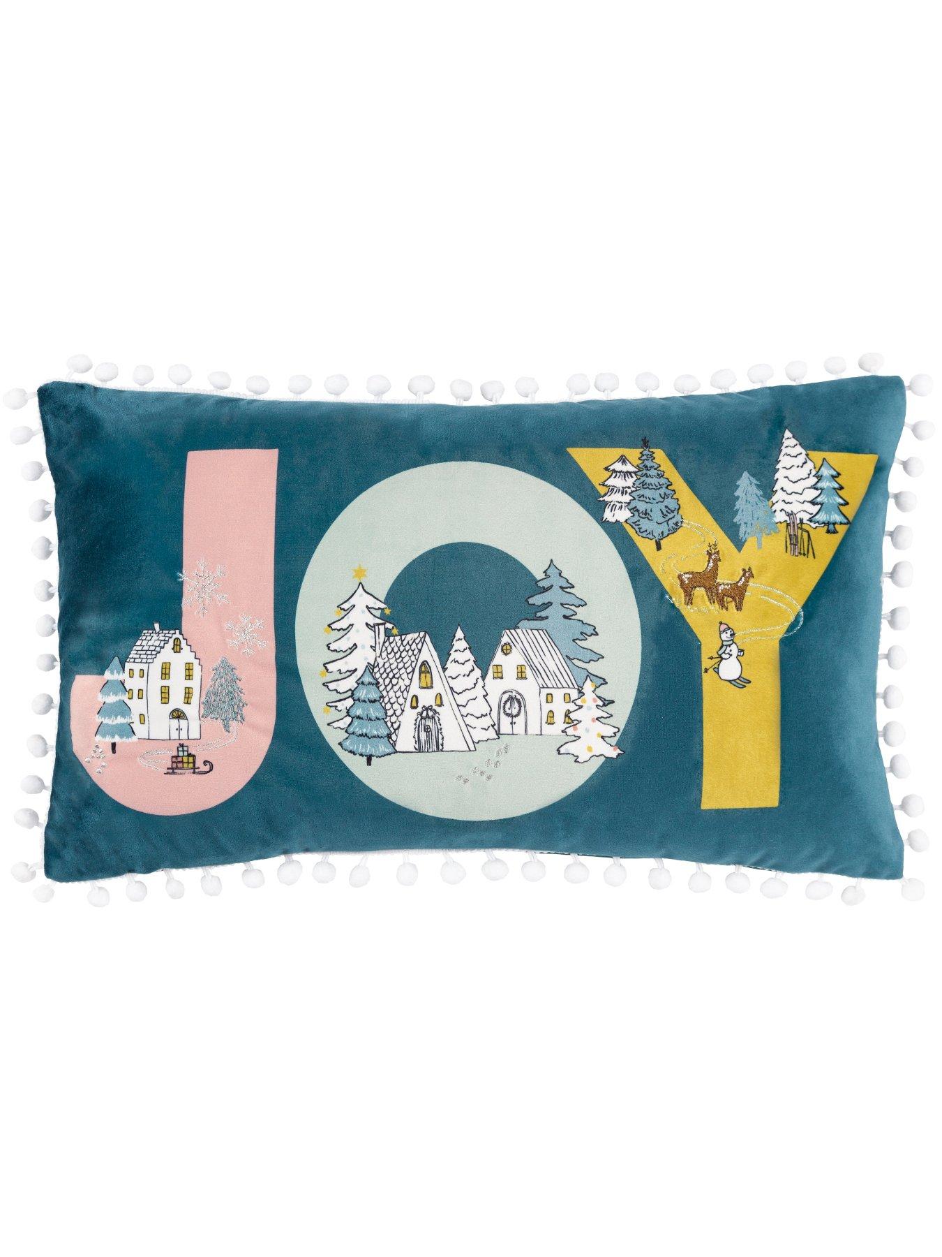 furn-snowy-village-joy-christmas-cushion