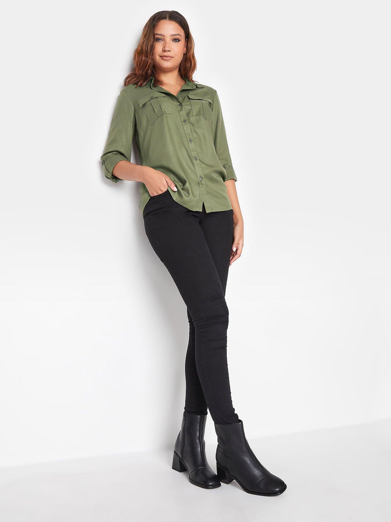 long-tall-sally-long-tall-sally-khaki-utility-shirtback