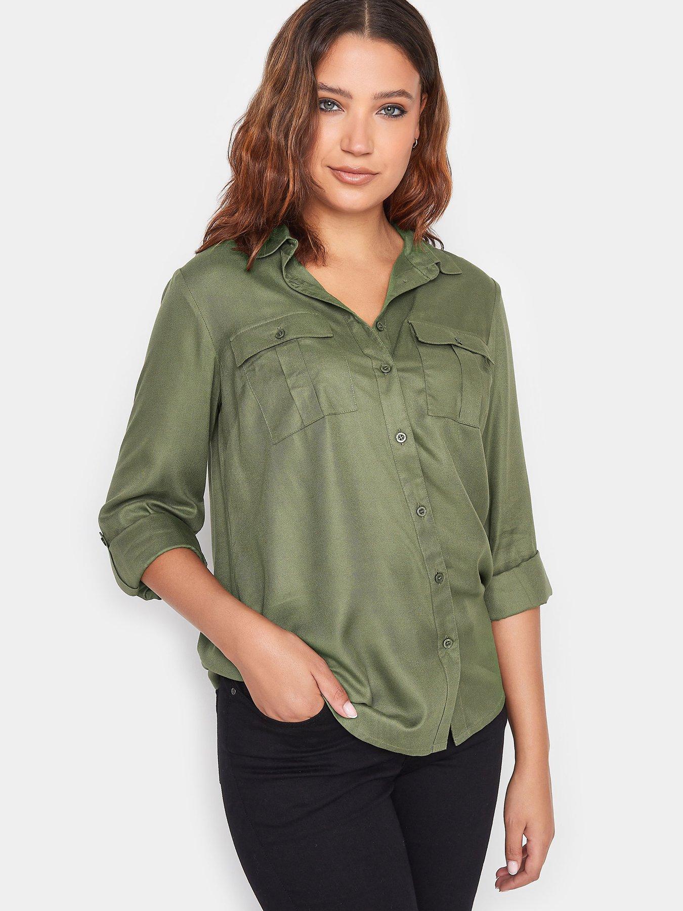 long-tall-sally-long-tall-sally-khaki-utility-shirtoutfit