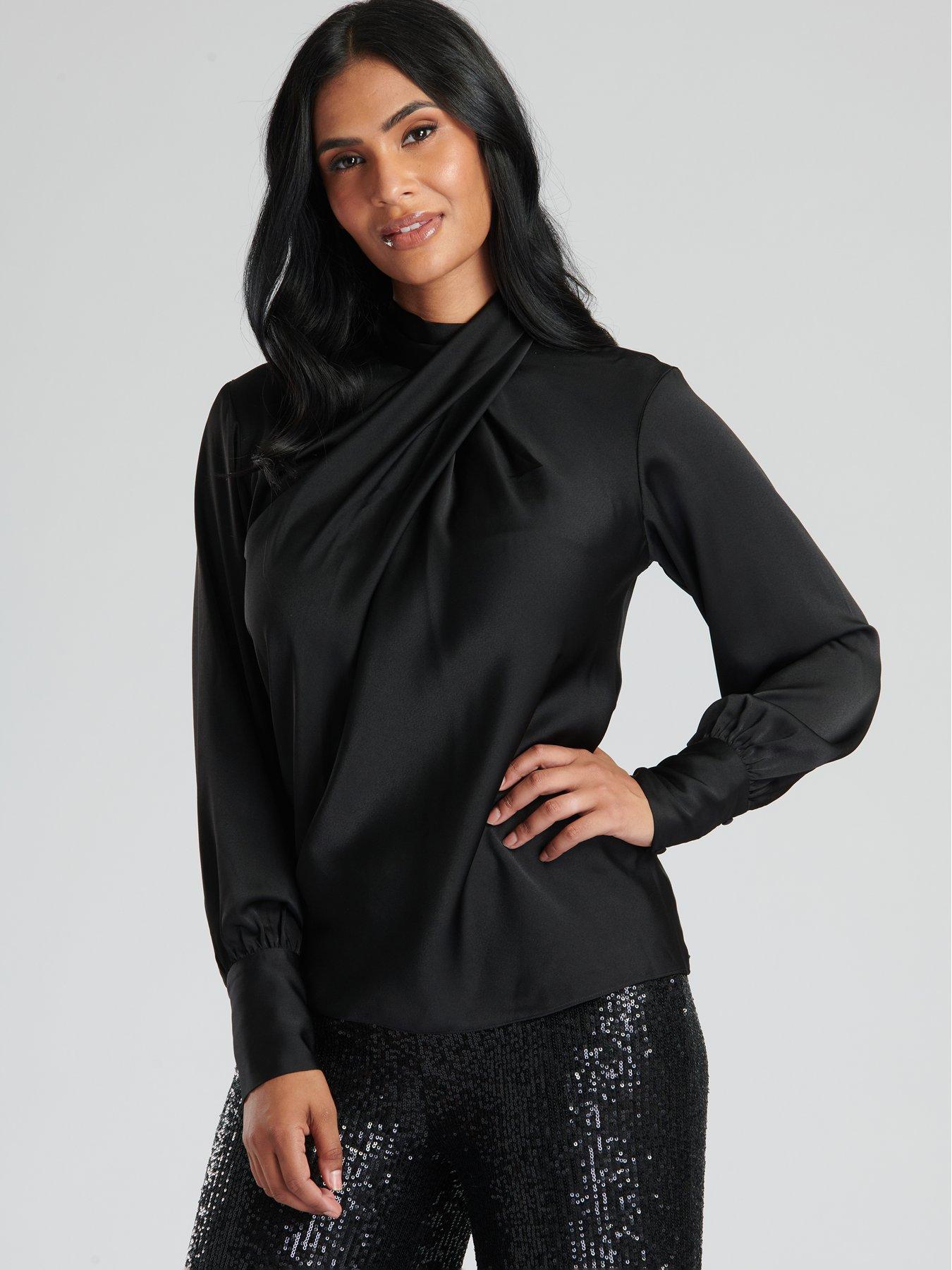 finding-friday-finding-friday-black-satin-twist-neck-blouseoutfit