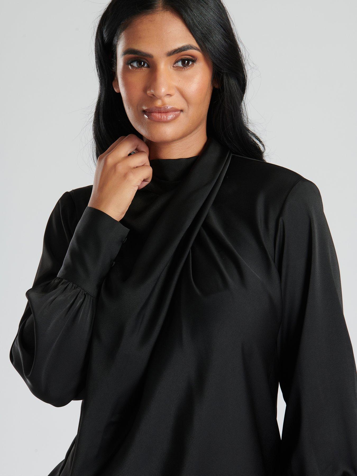 finding-friday-finding-friday-black-satin-twist-neck-blousedetail