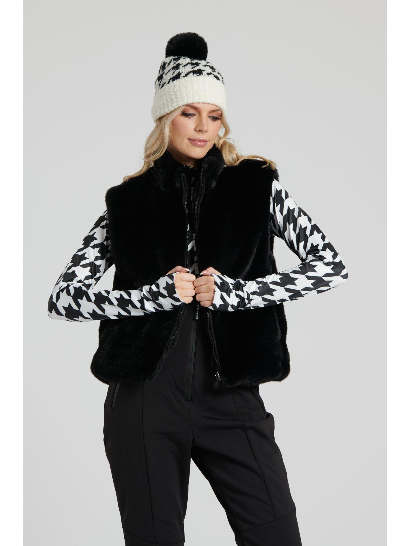 south-beach-south-beach-faux-fur-gilet-in-blackdetail