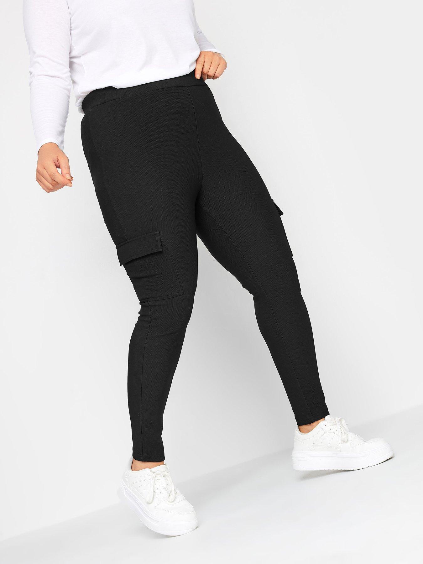 Image 1 of 4 of Yours Yours Cargo Legging -&nbsp;Black