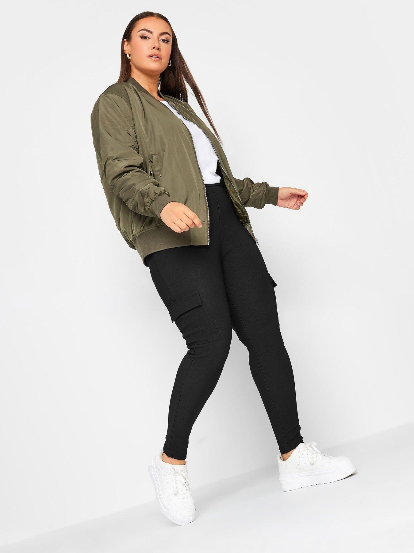 Image 3 of 4 of Yours Yours Cargo Legging -&nbsp;Black