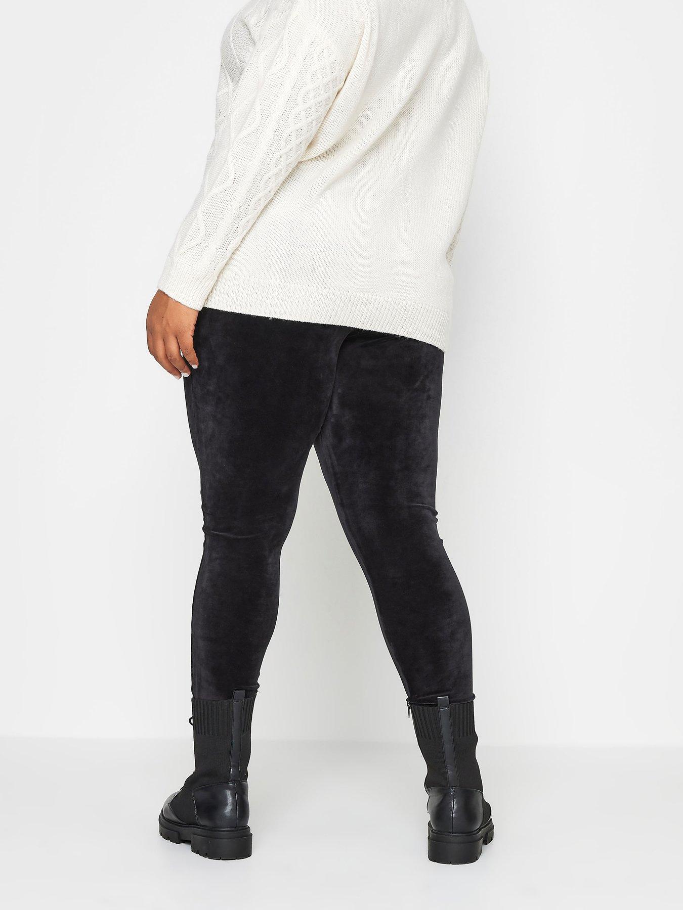 yours-yours-velour-legging-blackstillFront