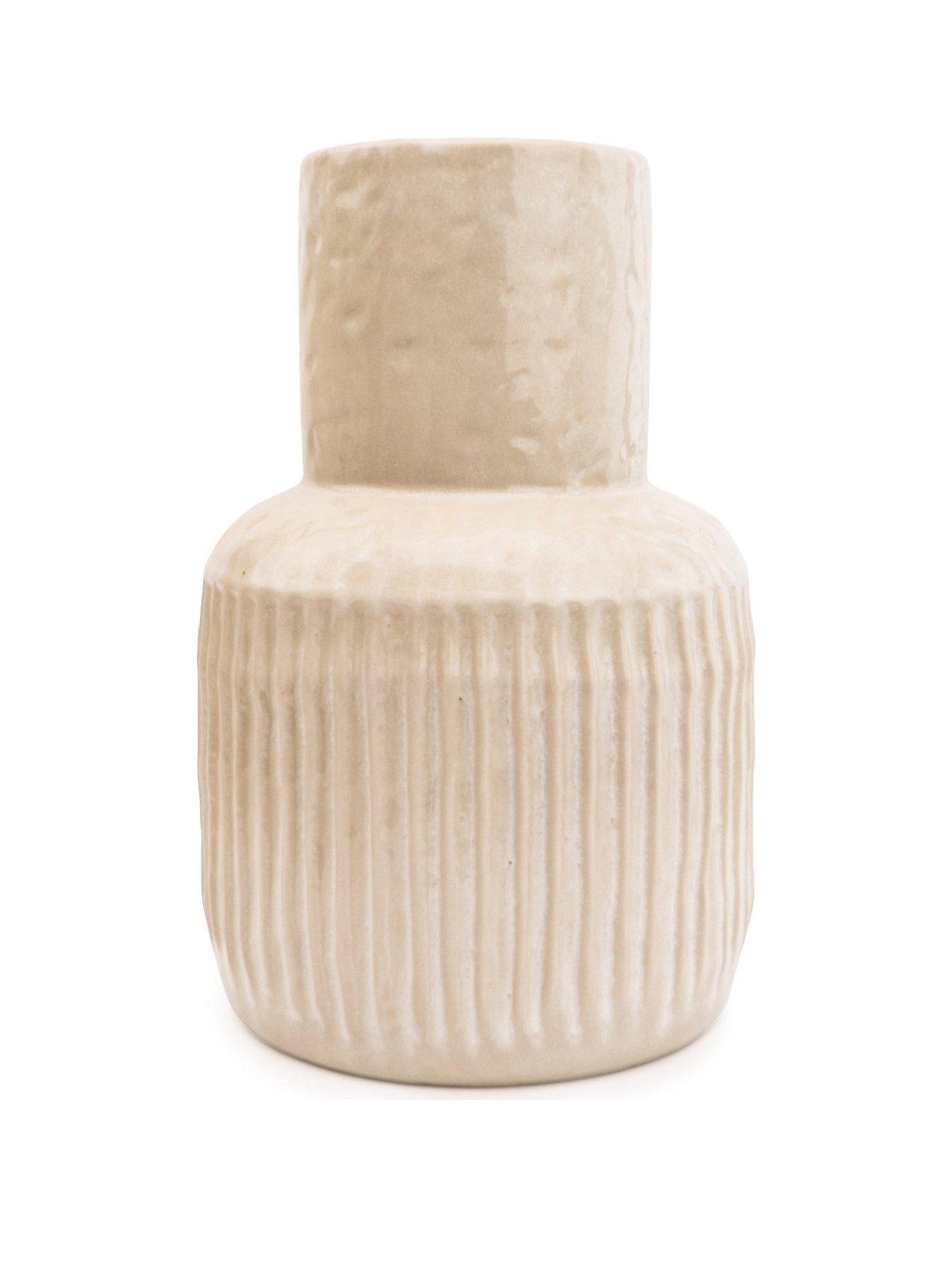 very-home-wide-neck-ridged-vase-ndash-30-cmfront