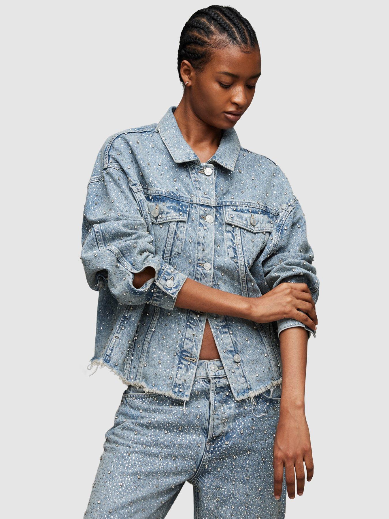 Light indigo best sale denim jacket