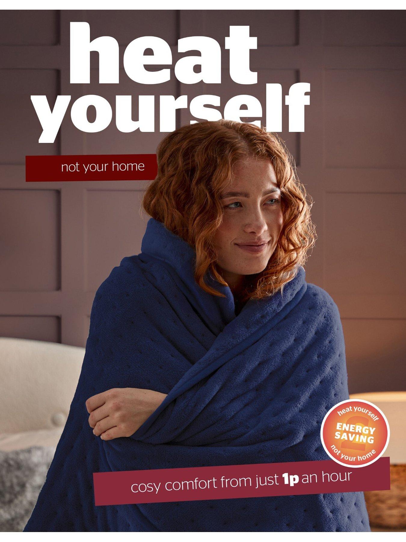 Image 5 of 7 of Silentnight Luxury 9-Heat Setting Pinsonic Heated Throw - Navy