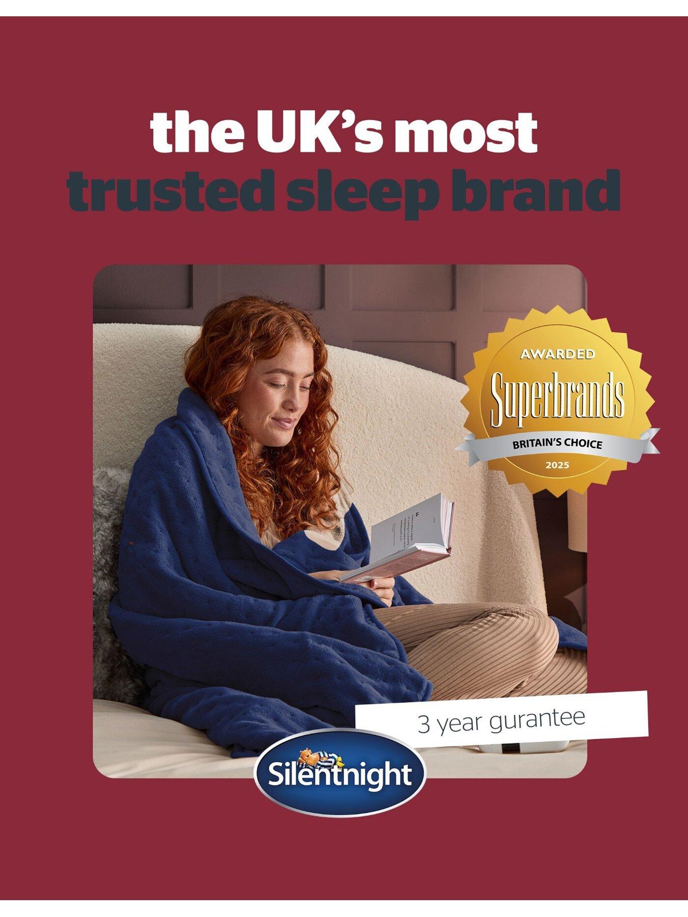 Image 6 of 7 of Silentnight Luxury 9-Heat Setting Pinsonic Heated Throw - Navy