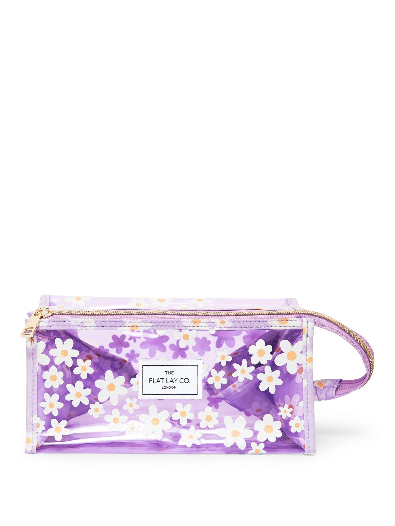 undefined The Flat Lay Co. Lilac Daisy Open Flat Jelly Box Bag