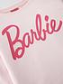 barbie-older-girls-logo-long-sleeve-pyjamas-pinkoutfit