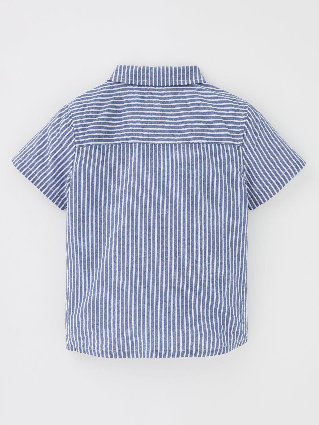 mini-v-by-very-boys-short-sleeve-navy-stripe-shirtback