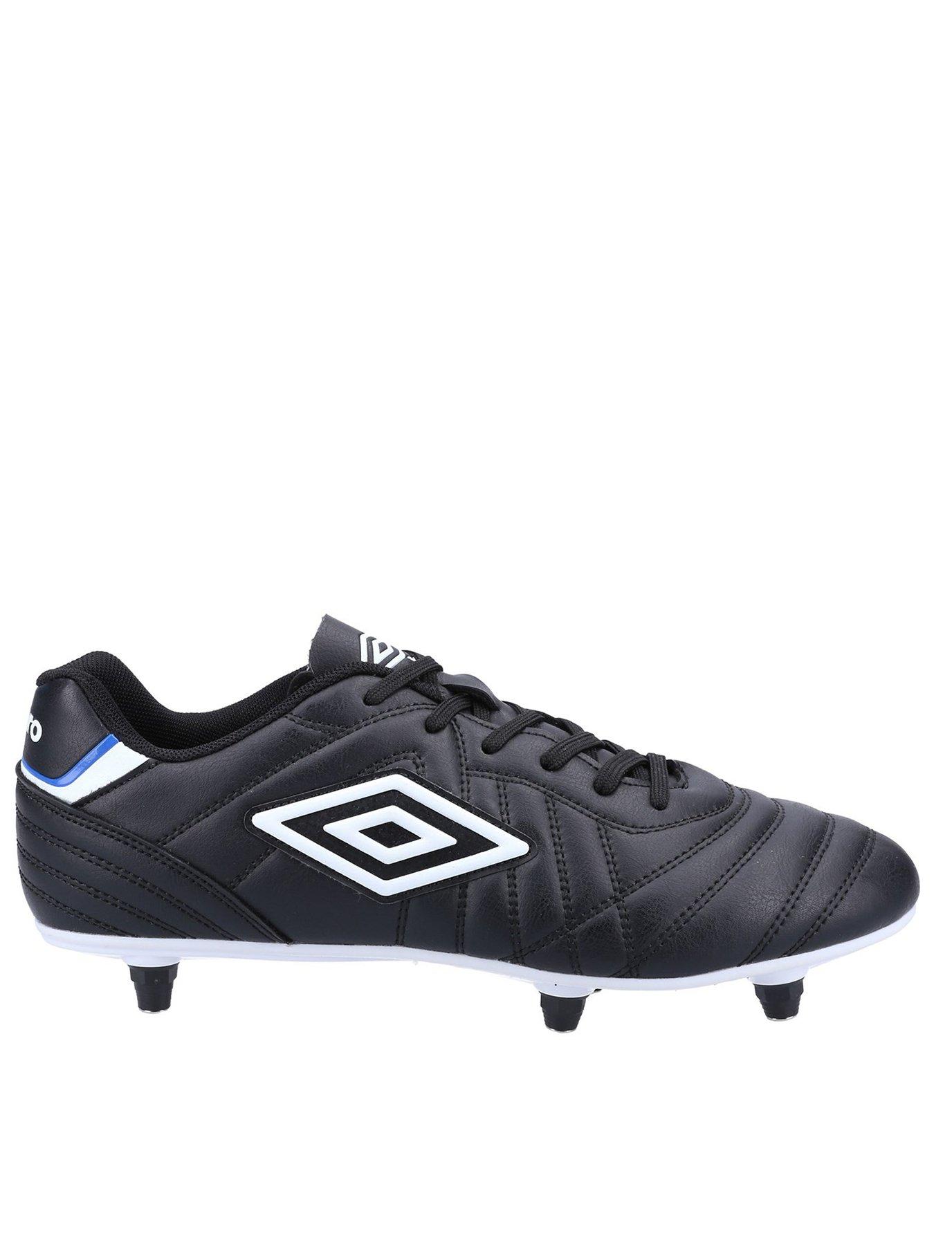 Umbro Mens Speciali Liga Soft Ground Velcro Football Boot Black