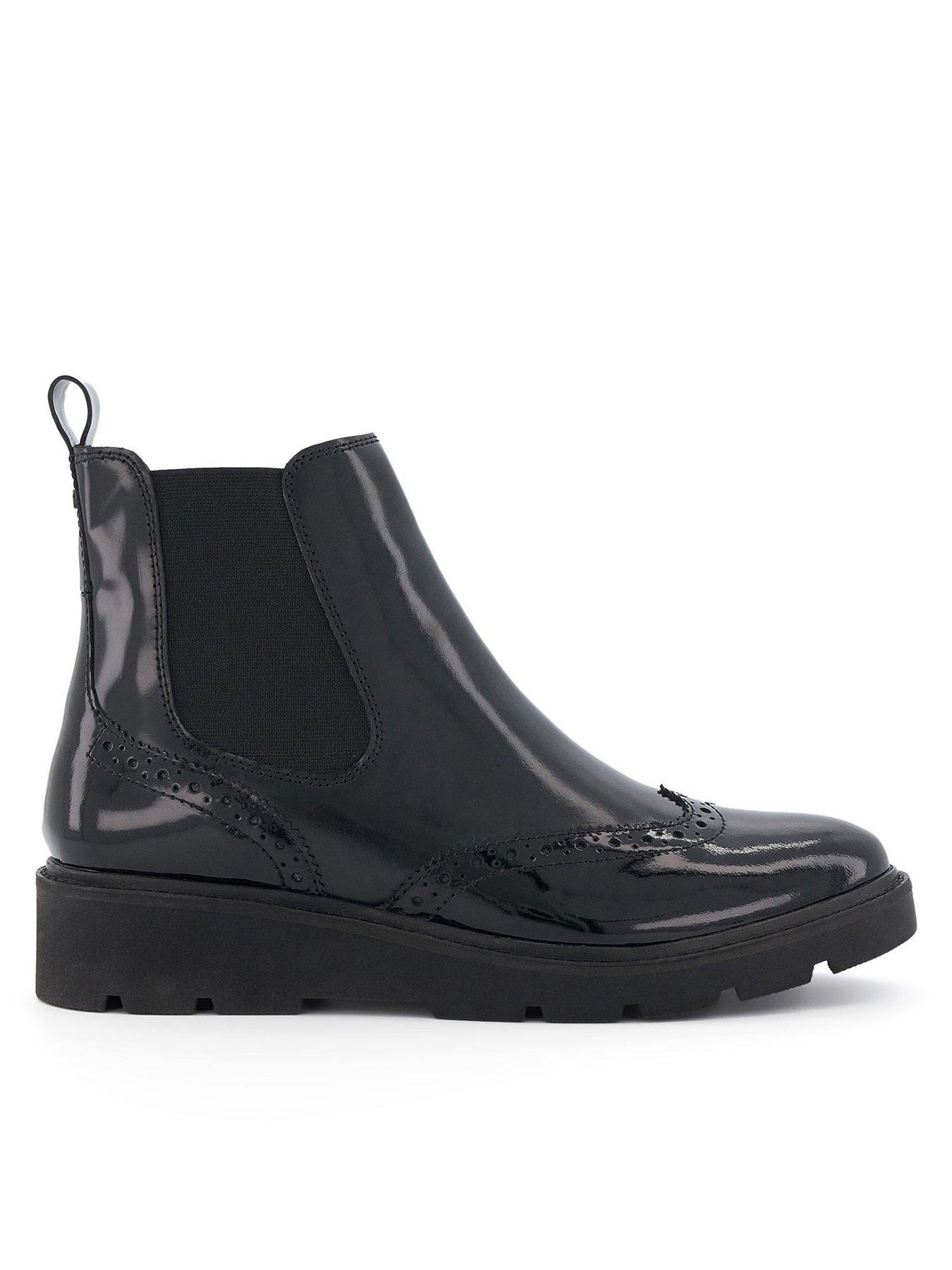 Dune black ankle boots cheap sale