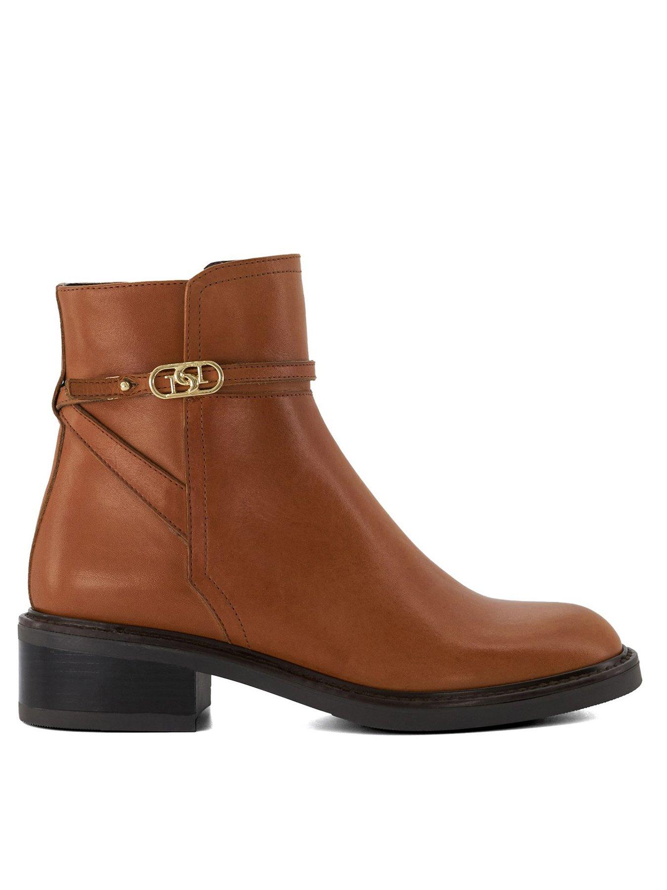 Dune tan sale ankle boots