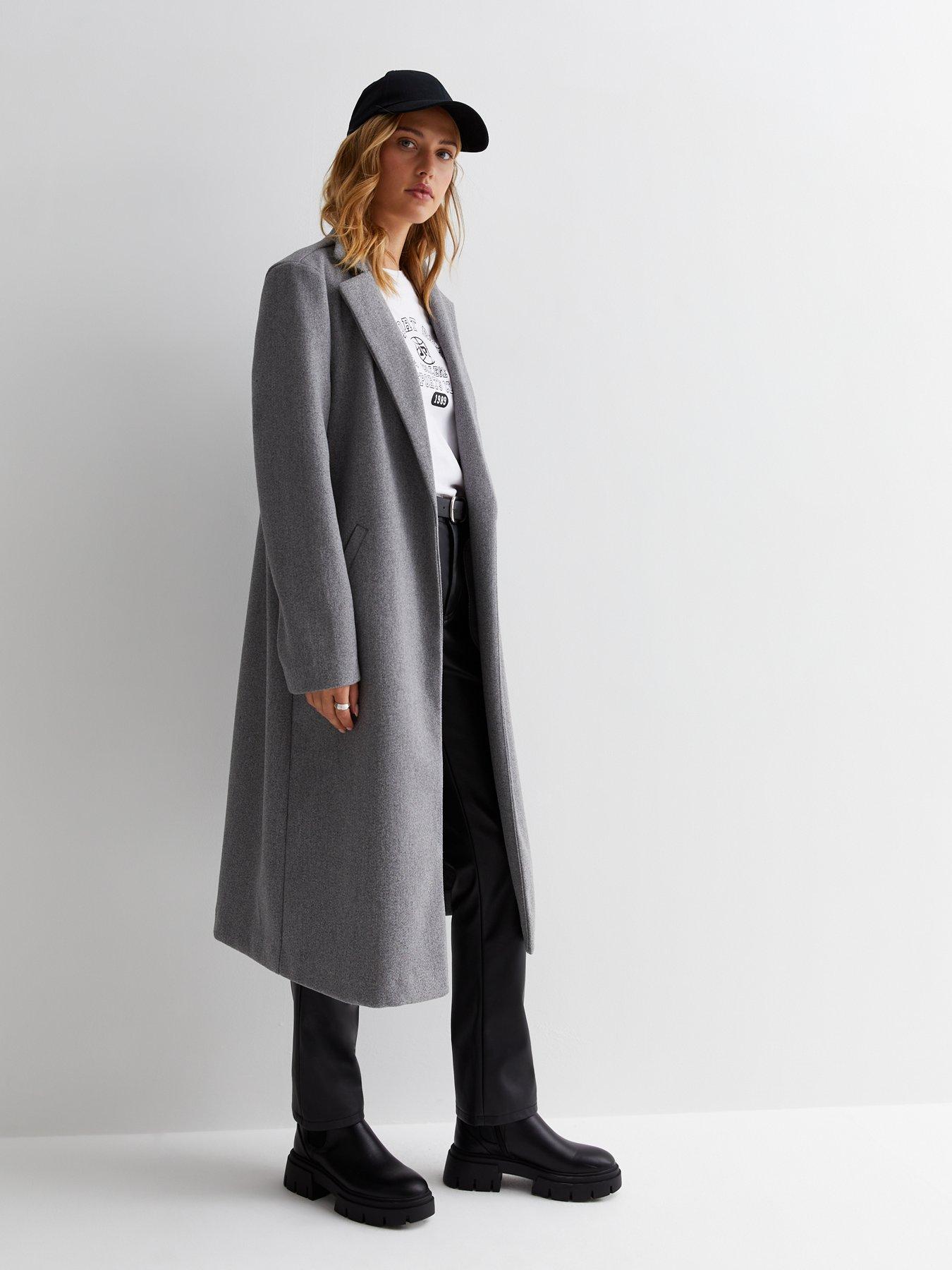 Grey Formal Longline Coat