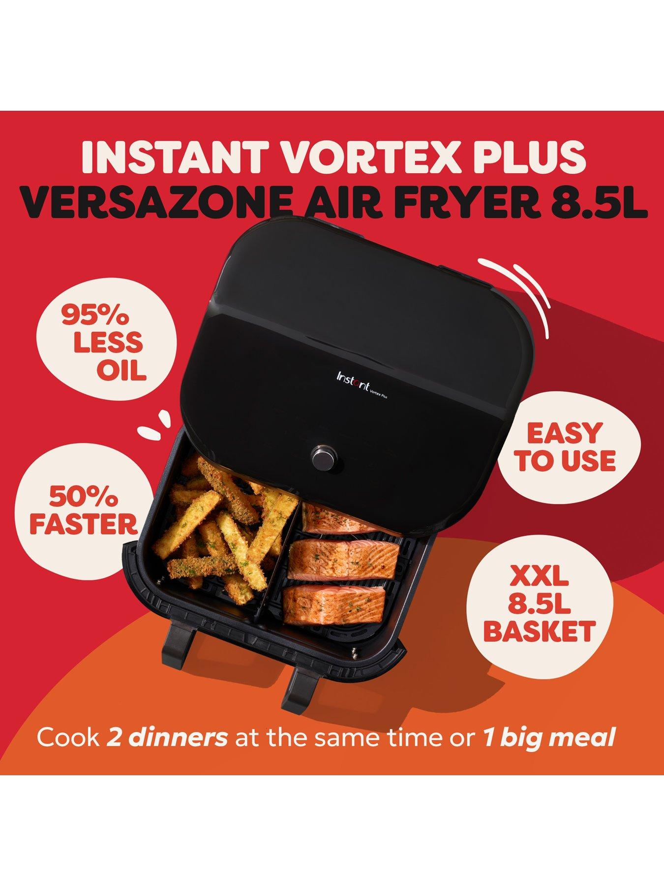 Image 2 of 8 of Instant Pot Vortex Plus VersaZone Air Fryer, Black 8.5L- Air Fry, Bake, Roast, Grill, Dehydrate &amp; Reheat