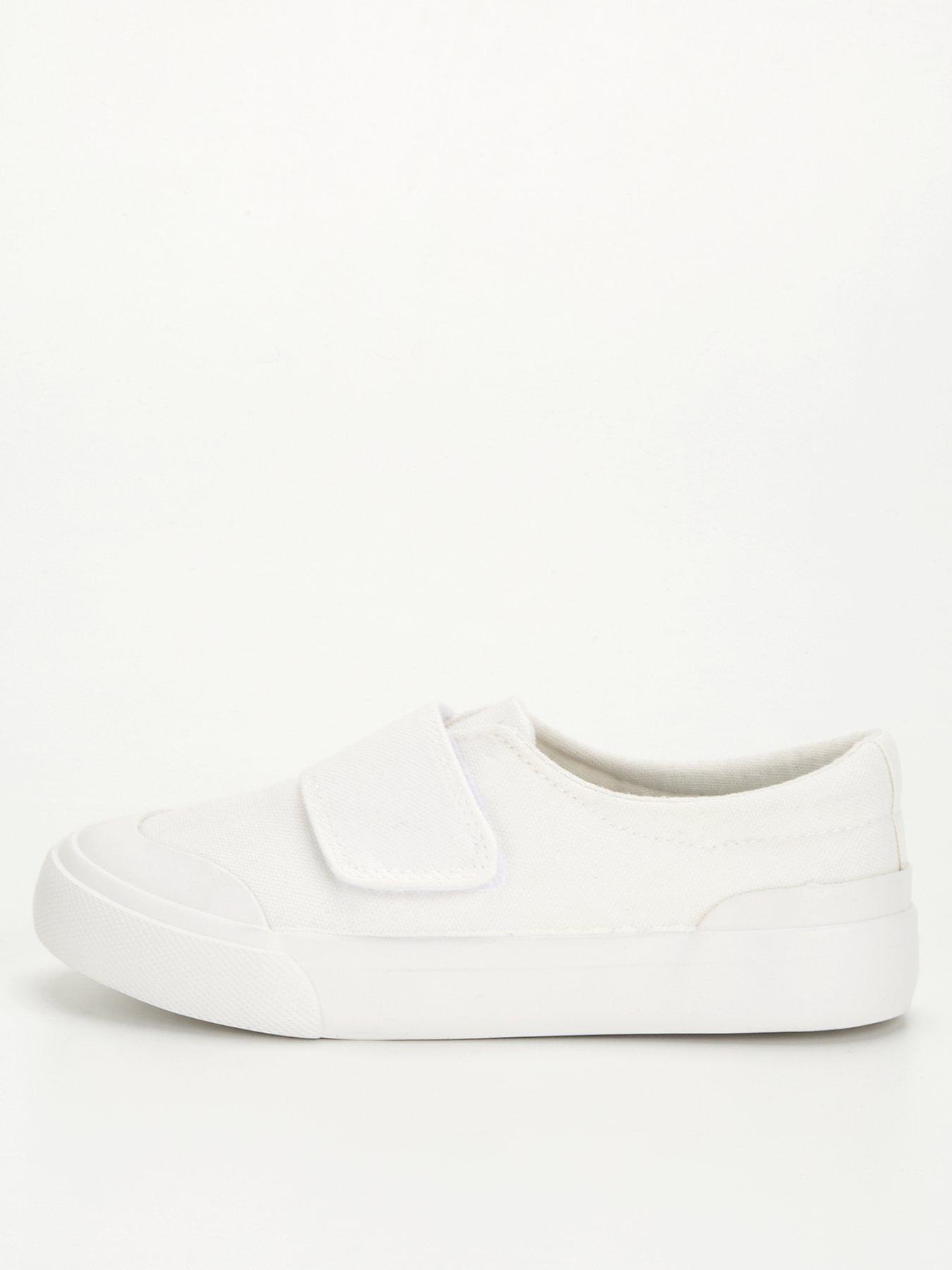 School canvas hot sale shoes white