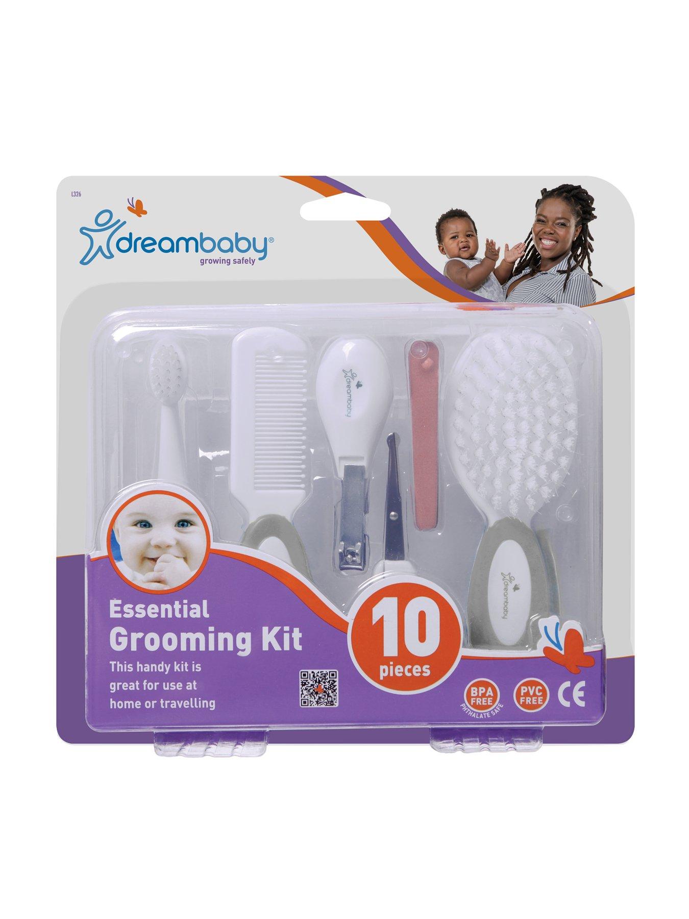 dreambaby-essentials-deluxe-10-piece-baby-grooming-kit--grey