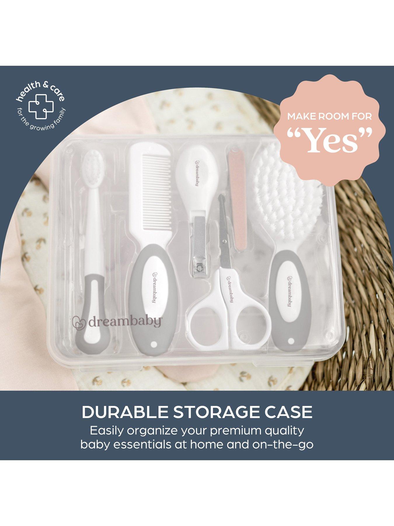 Dreambaby Essentials Deluxe 10 Piece Baby Grooming Kit- Grey