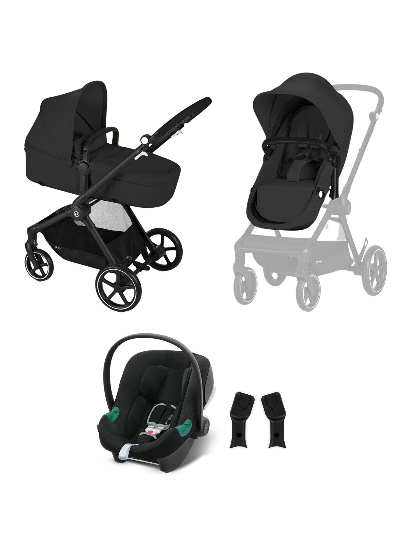 Cybex EOS 2 in 1 Pushchair Bundle Travel System with R129 Aton B2