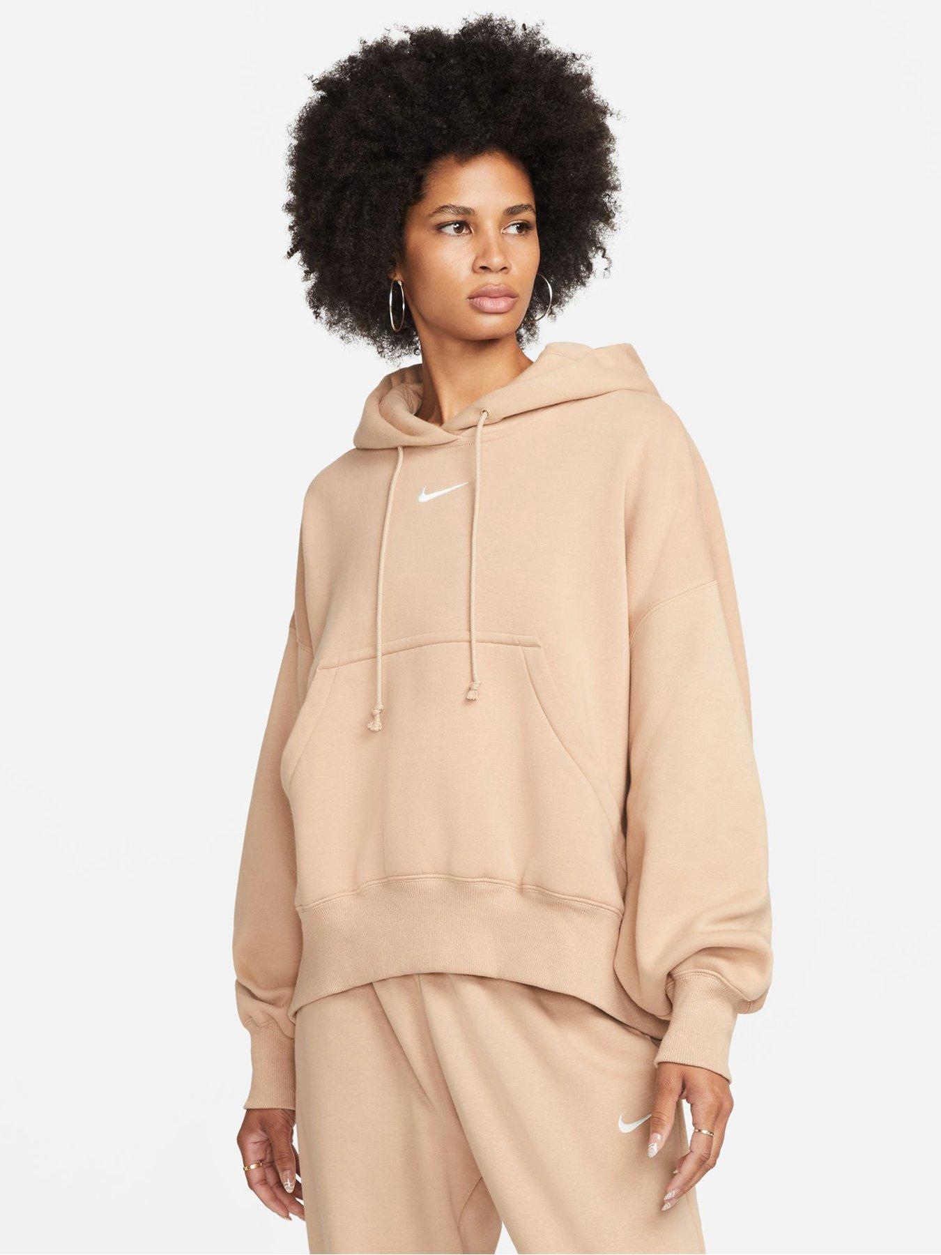 Beige nike 2025 hoodie womens