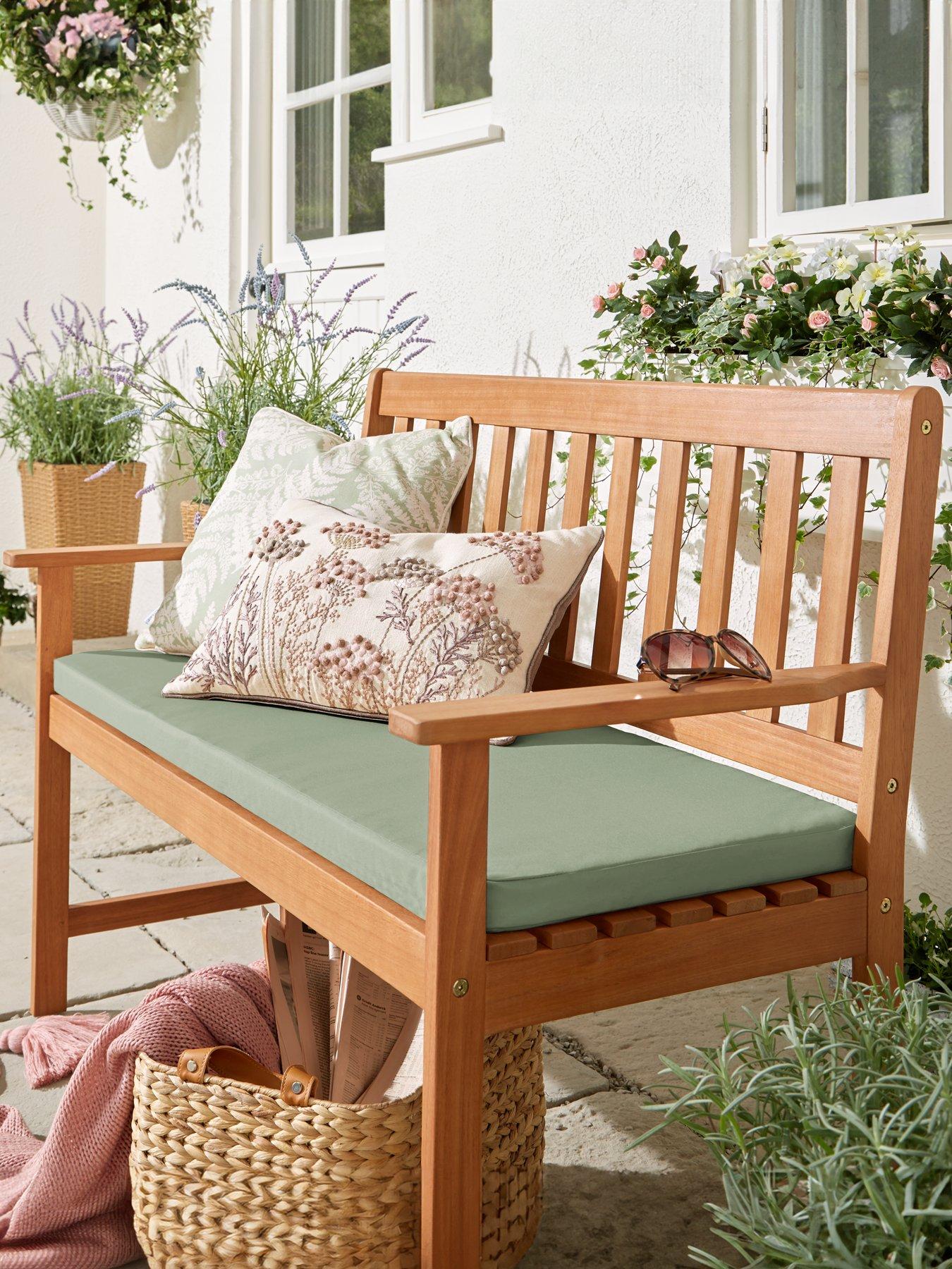 very-home-sage-bench-cushion