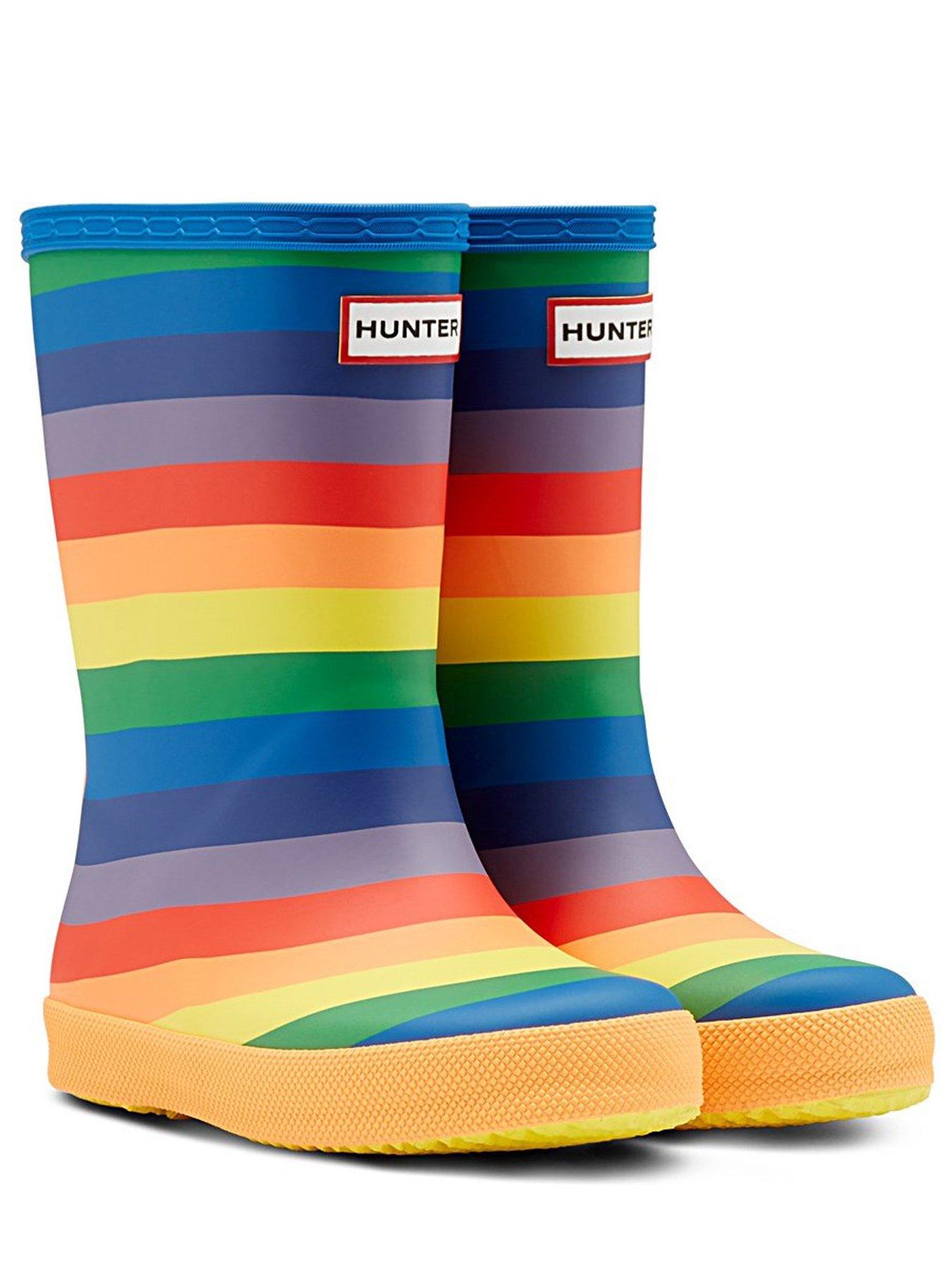 hunter-original-first-classic-rainbow-print-wellington-bootsstillFront