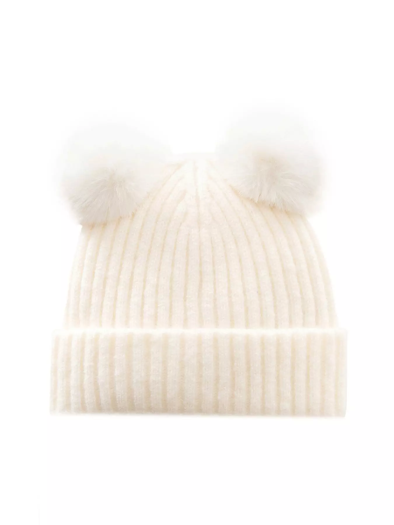 Tommy Hilfiger FESTIVE LUXE BEANIE POMPOM - Bonnet - oat milk/écru 