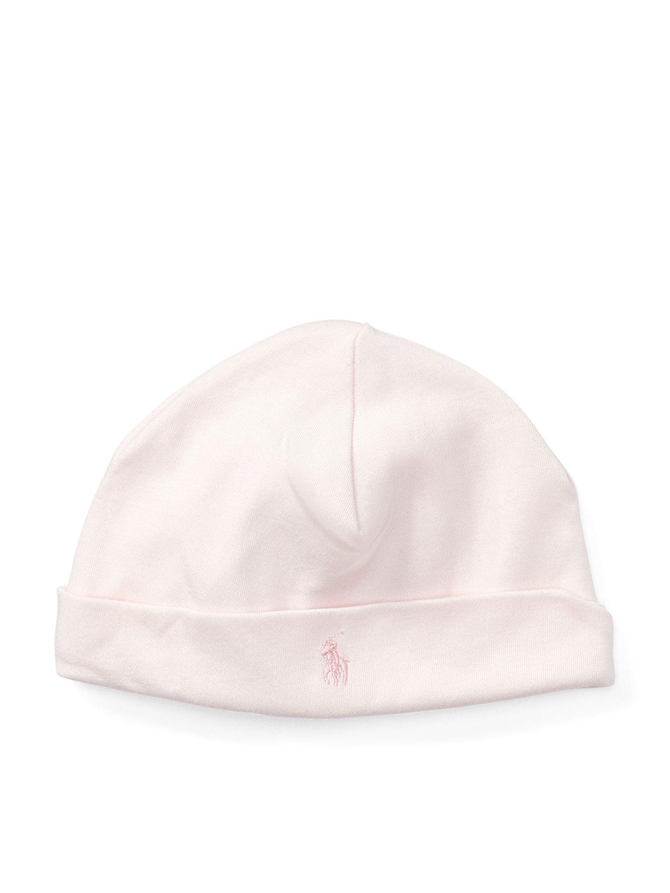Image 1 of 1 of Polo Ralph Lauren Baby Beanie Hat - Delicate Pink