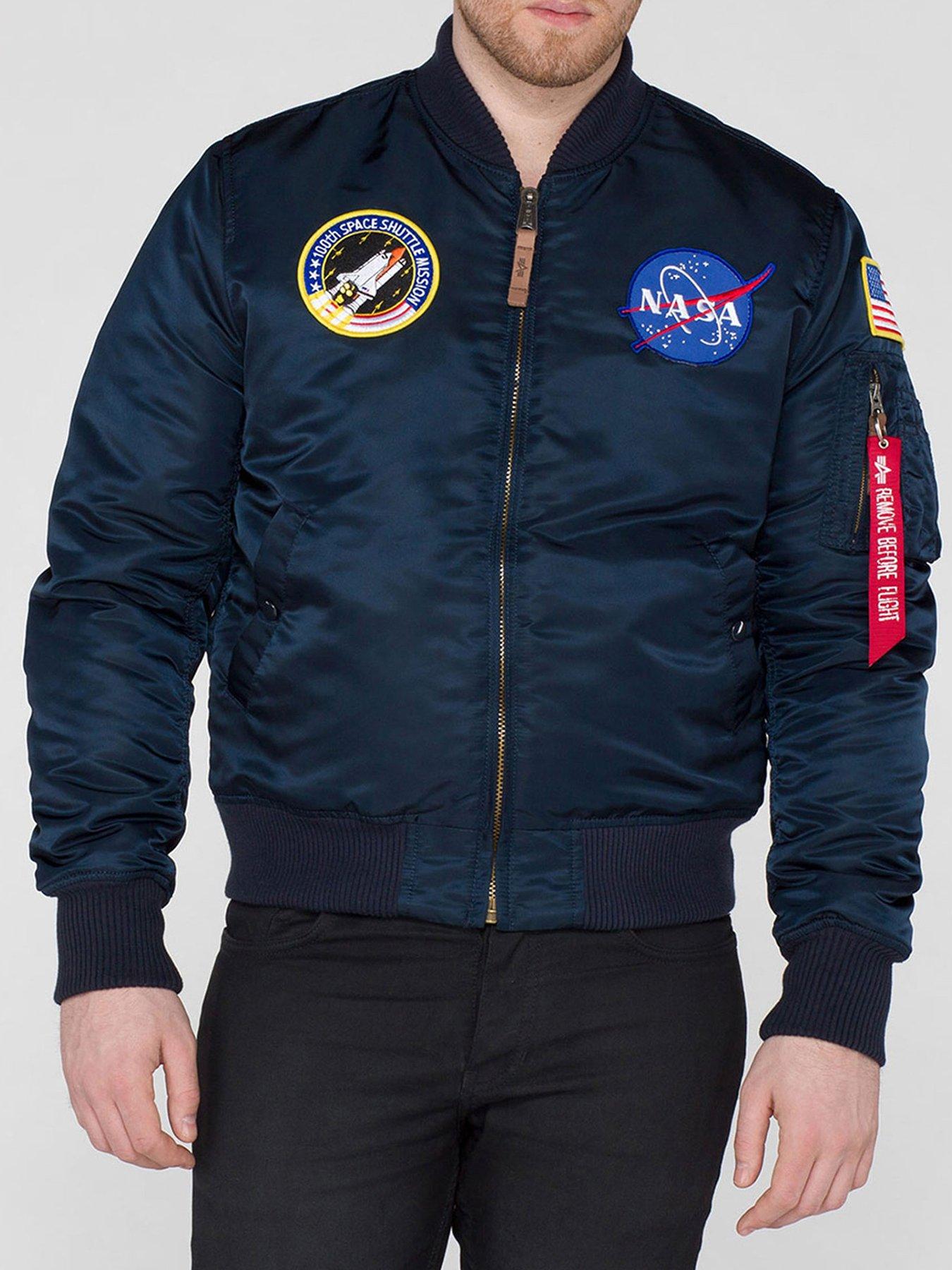 Alpha industries cheap nasa blue