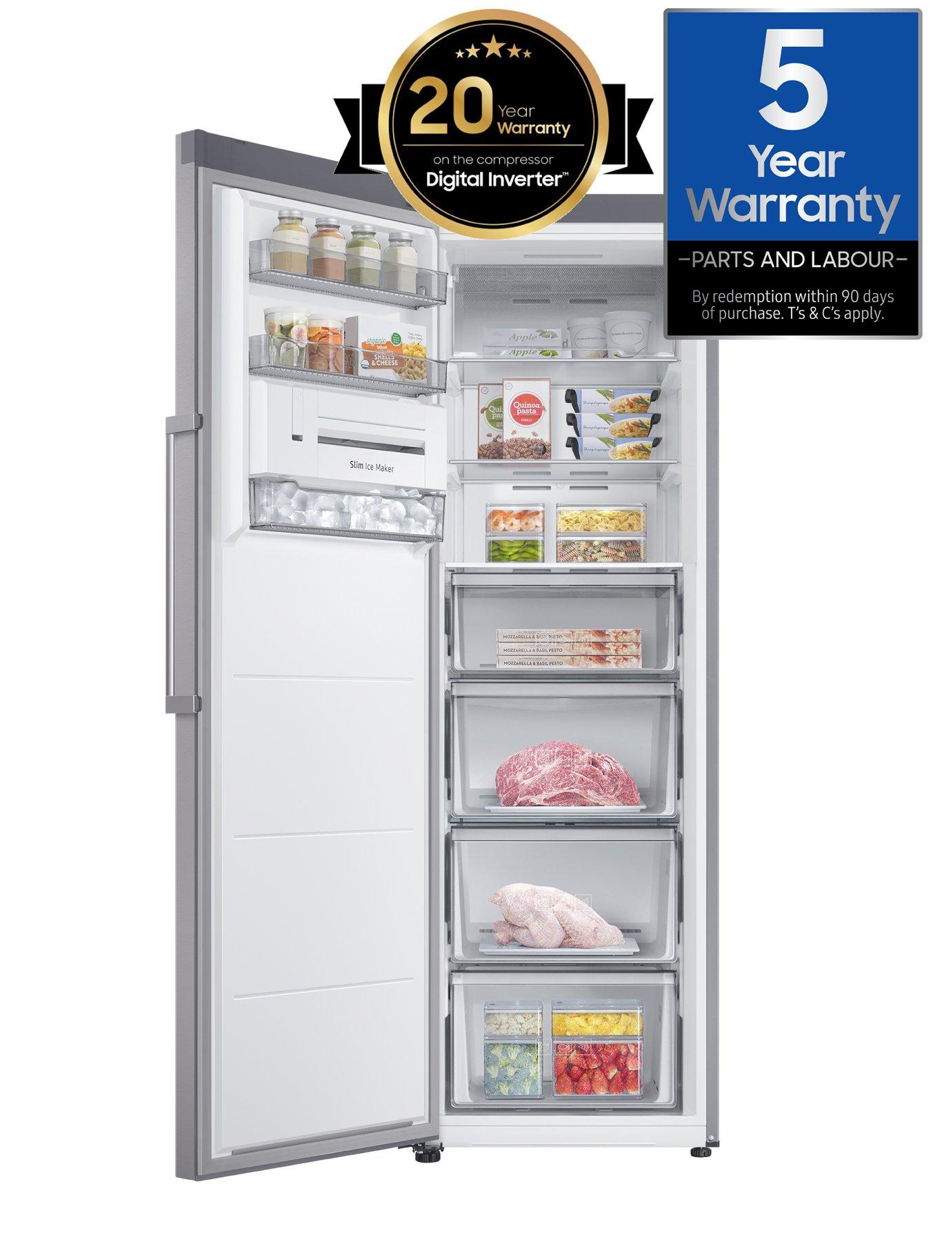 samsung-rr7000-rz32c7bdesaeu-60cm-wide-tall-one-door-freezer-with-wi-fi-embedded-and-smartthings-e-rated--nbspsilverstillFront