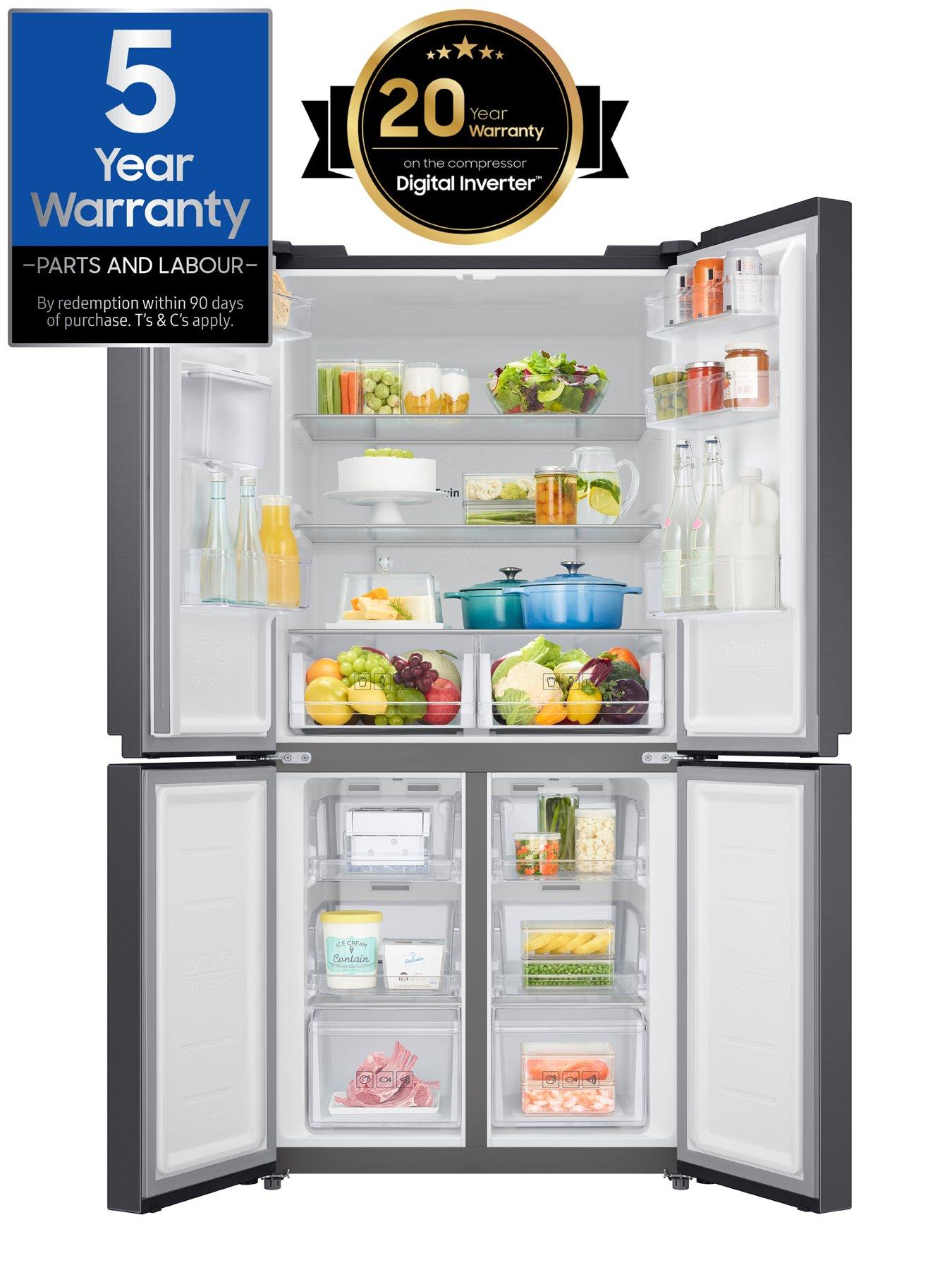 Image 2 of 8 of Samsung RF48A401EB4/EU French Style Fridge Freezer with Twin Cooling Plus - E Rated -&nbsp;Gentle Black Matt