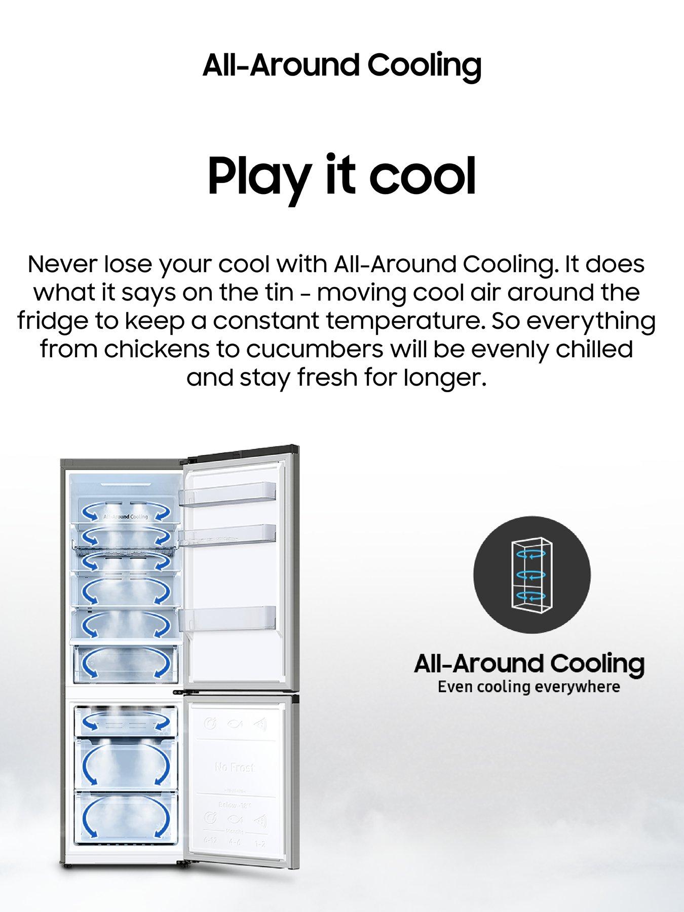 Image 4 of 8 of Samsung RB7300T &nbsp;RB34C600ESA/EU&nbsp;4 Series Frost-Free Classic Fridge Freezer with All Around Cooling - E Rated - Silver
