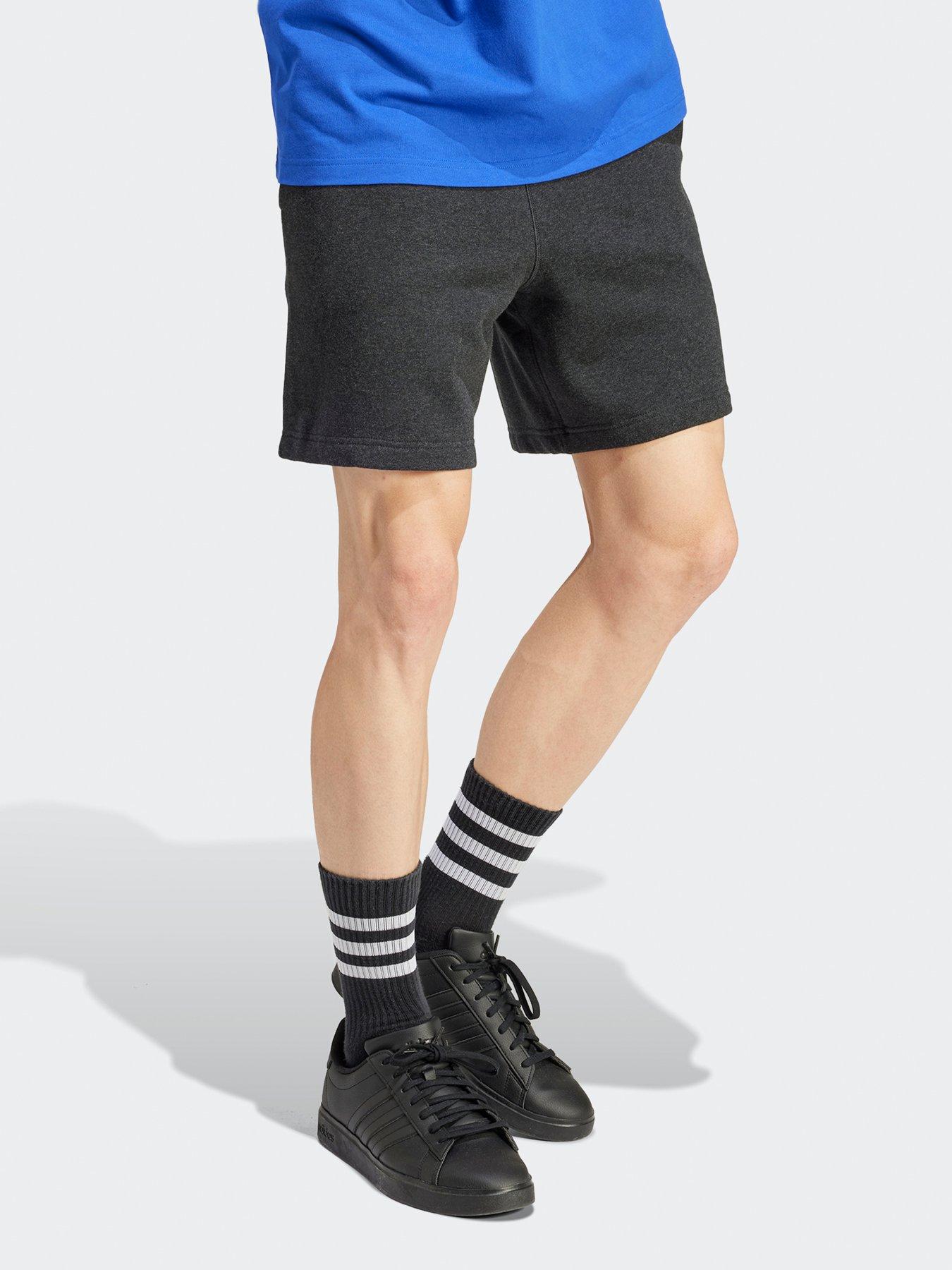 adidas-sportswear-mens-essentials-melange-shorts-blackback