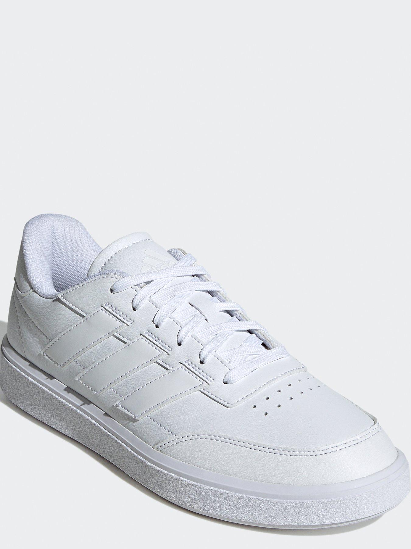 adidas-sportswear-mens-courtblock-trainers-whitewhitestillFront