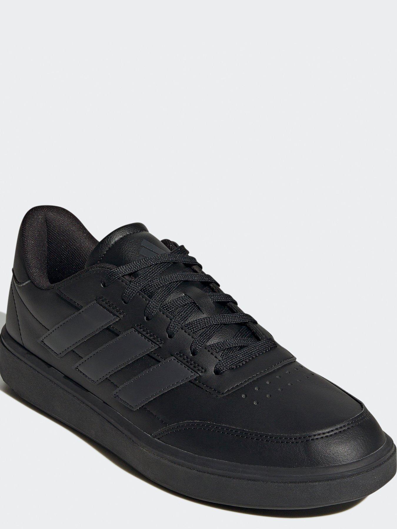 adidas-sportswear-mens-courtblock-trainers-blackblackstillFront